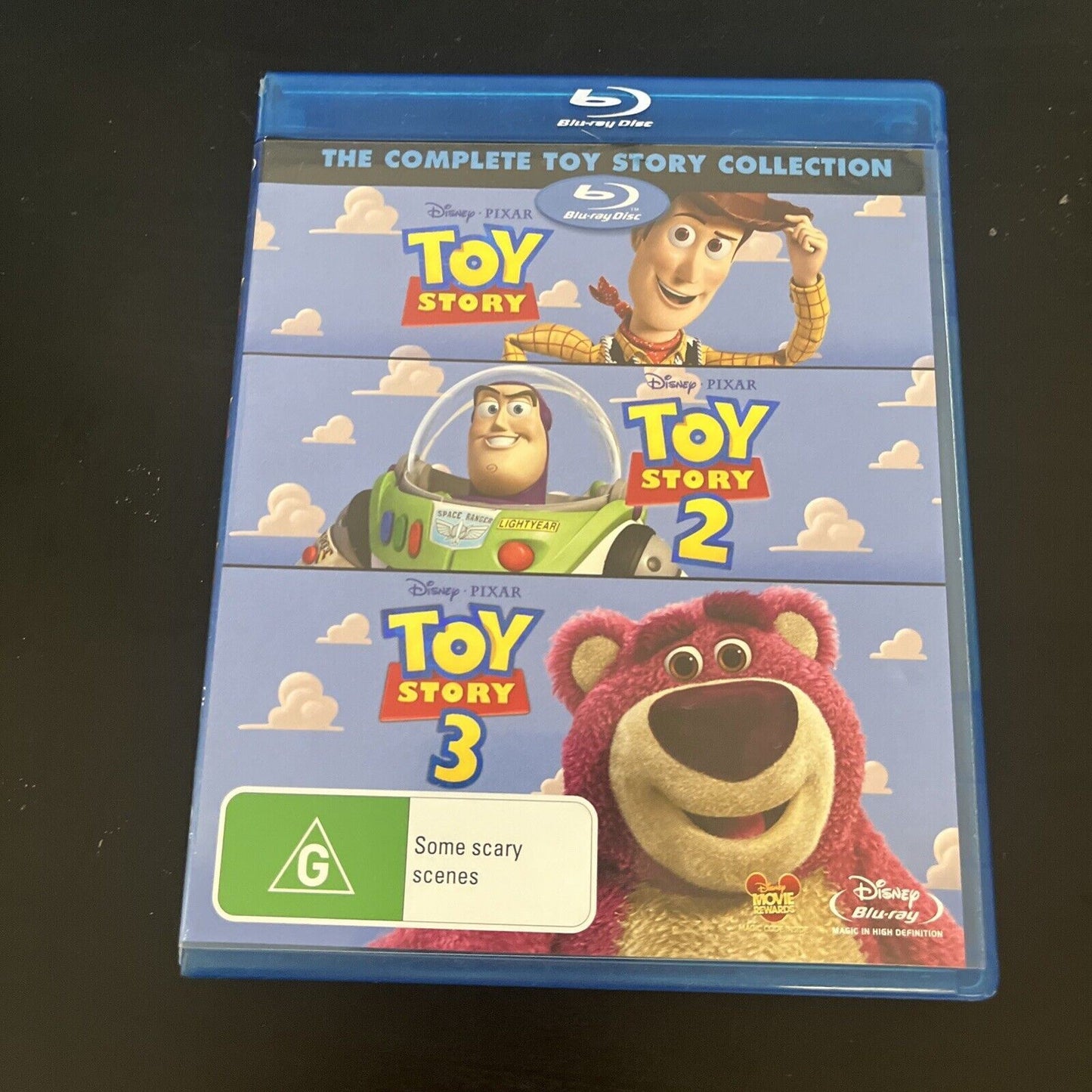 The Complete Toy Story Collection Toy Story 1,2,3 (Bluray, 4-Disc) All Regions