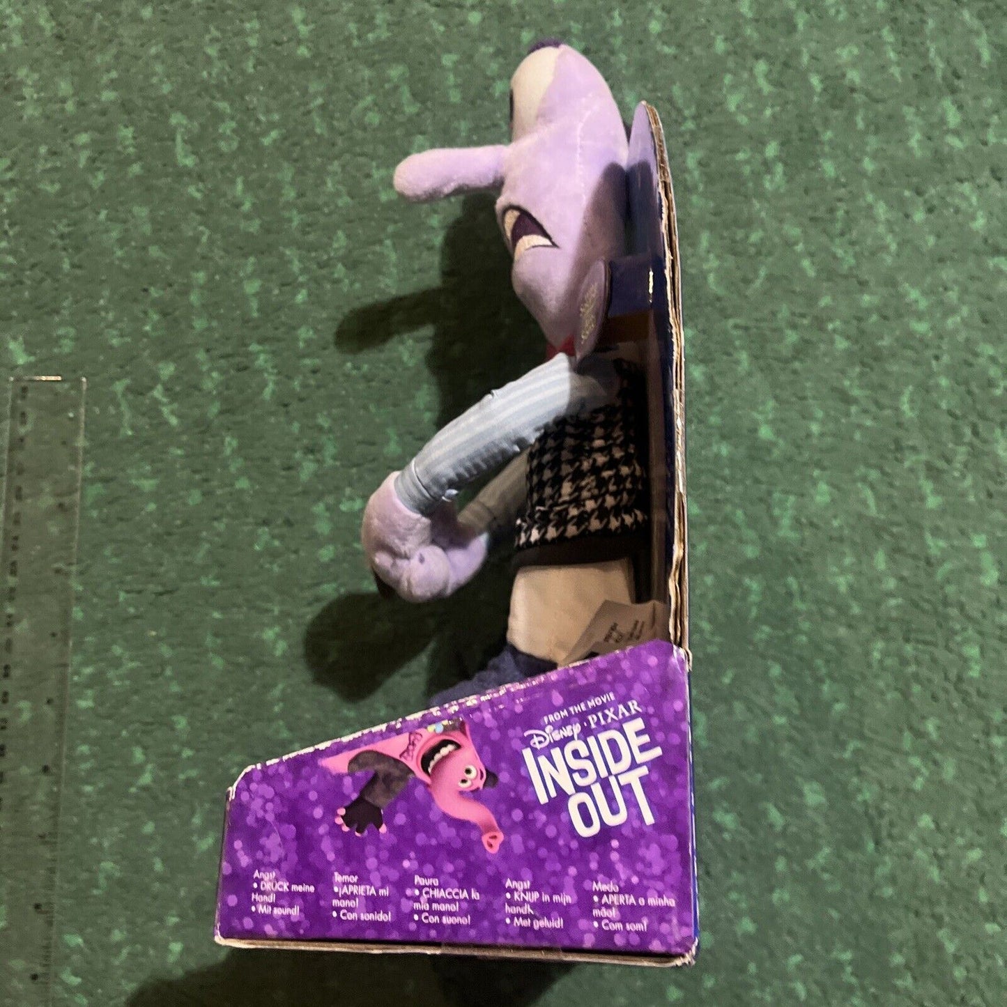 Inside Out Fear Peur Plush 11" Figure Tomy