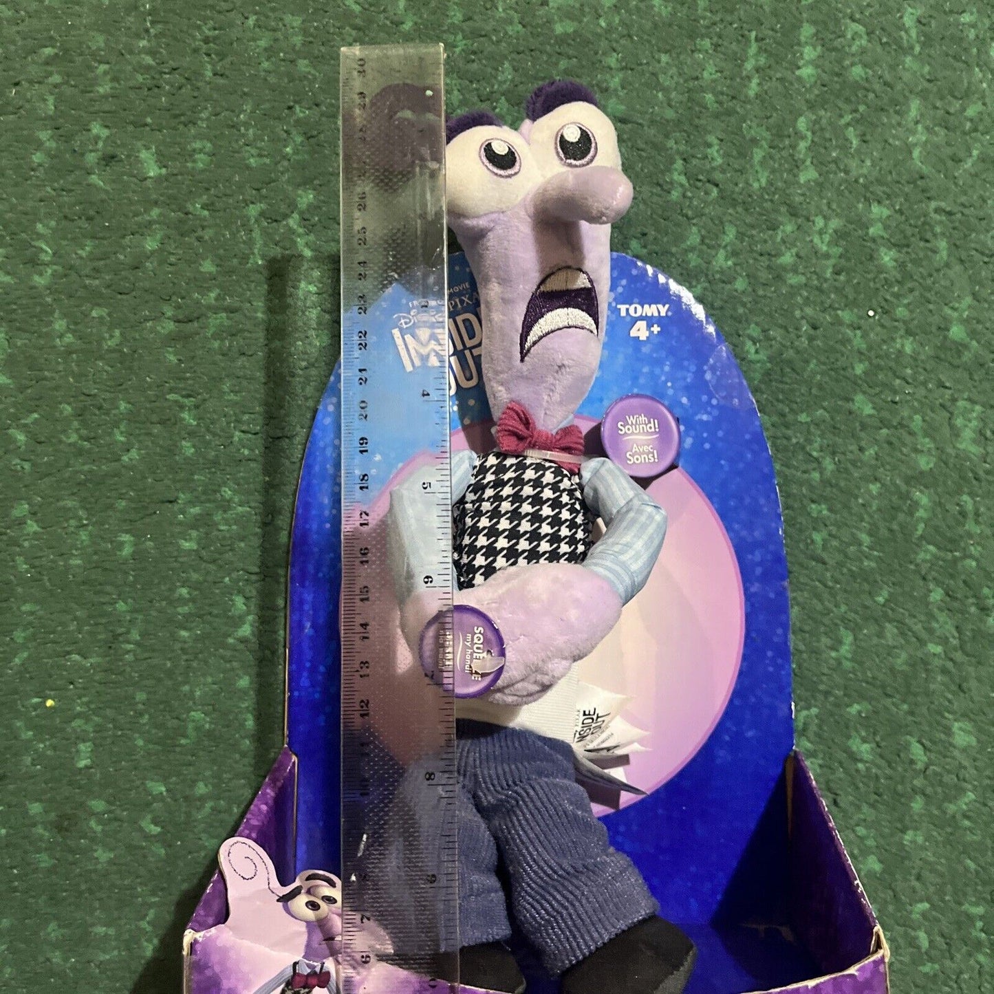 Inside Out Fear Peur Plush 11" Figure Tomy