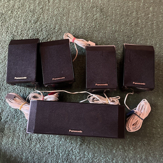 5x Panasonic Speakers (1x SB-HC460 2x SB-HF460 2x SB-HS460)