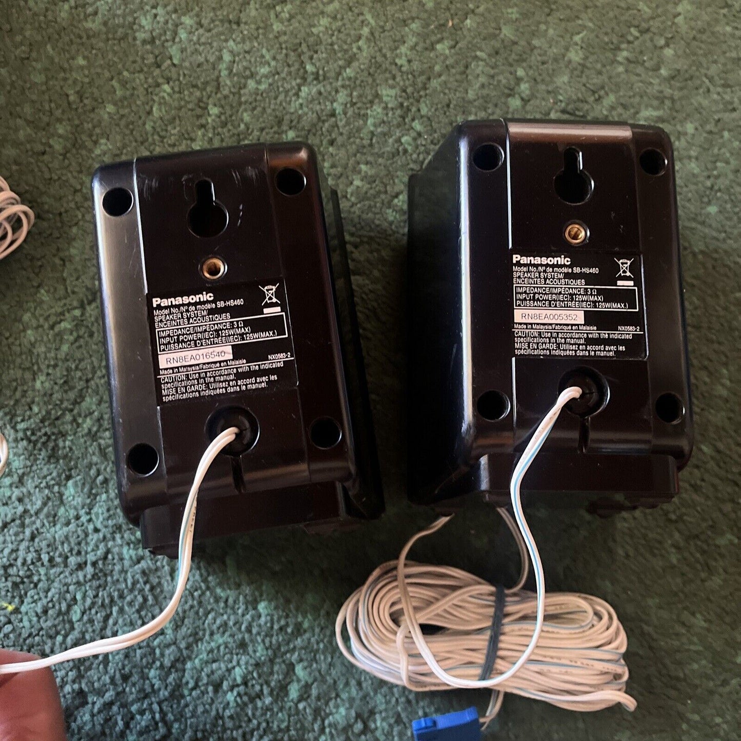 5x Panasonic Speakers (1x SB-HC460 2x SB-HF460 2x SB-HS460)