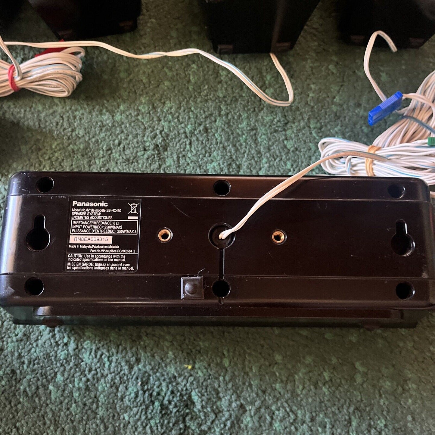 5x Panasonic Speakers (1x SB-HC460 2x SB-HF460 2x SB-HS460)
