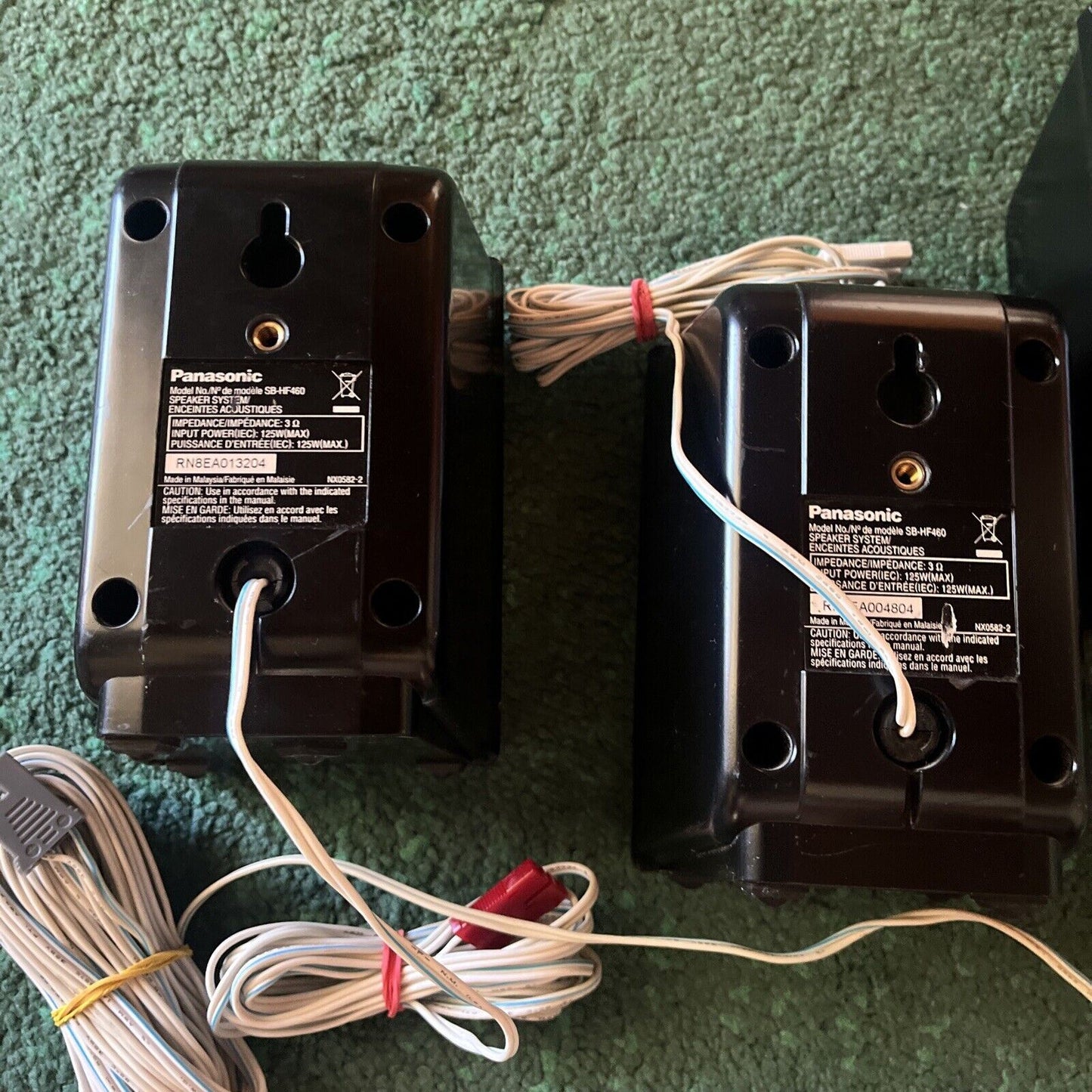 5x Panasonic Speakers (1x SB-HC460 2x SB-HF460 2x SB-HS460)