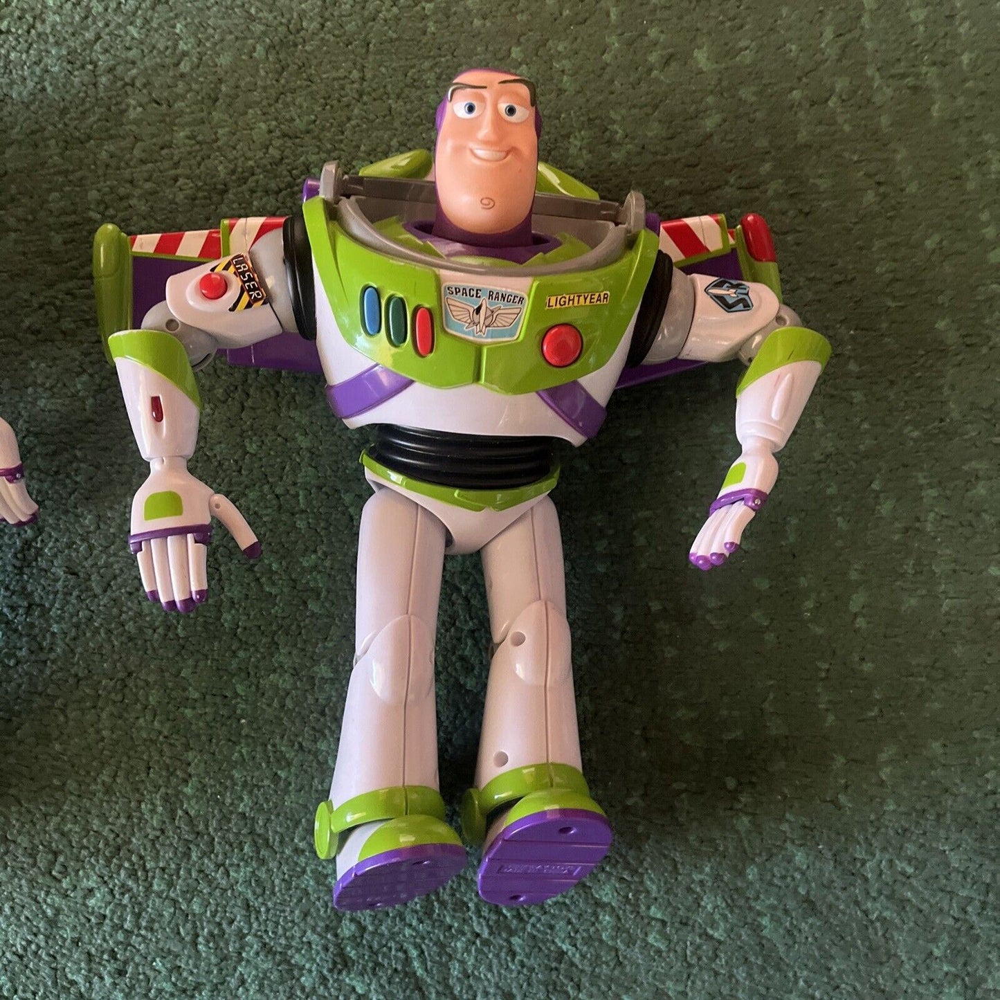 2x Buzz Lightyear Disney Pixar Toy Story Retractable Wings 12"