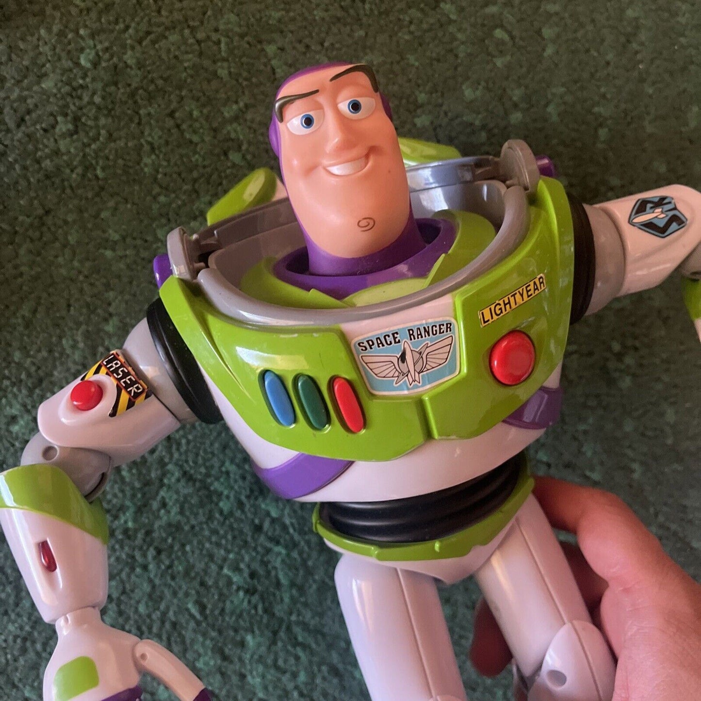 2x Buzz Lightyear Disney Pixar Toy Story Retractable Wings 12"