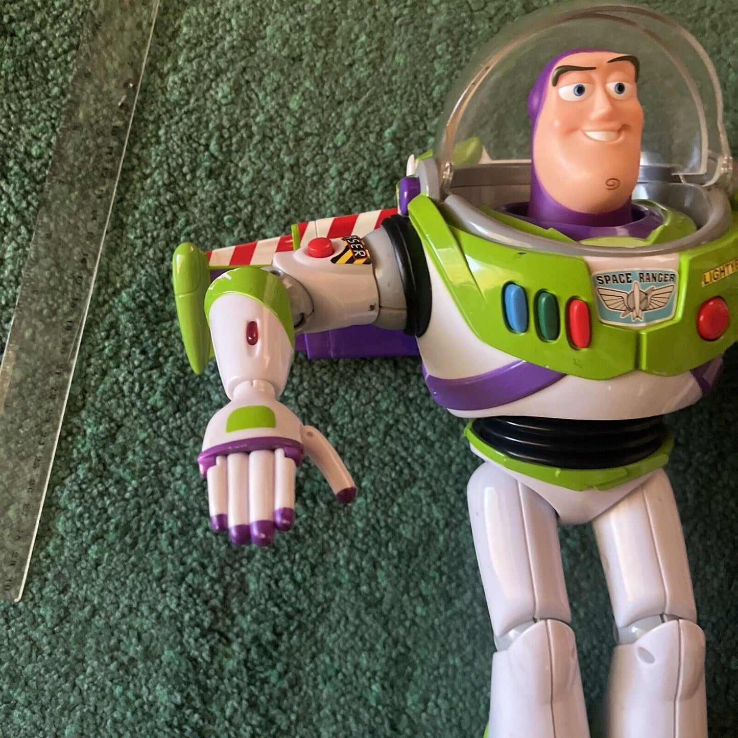 2x Buzz Lightyear Disney Pixar Toy Story Retractable Wings 12"