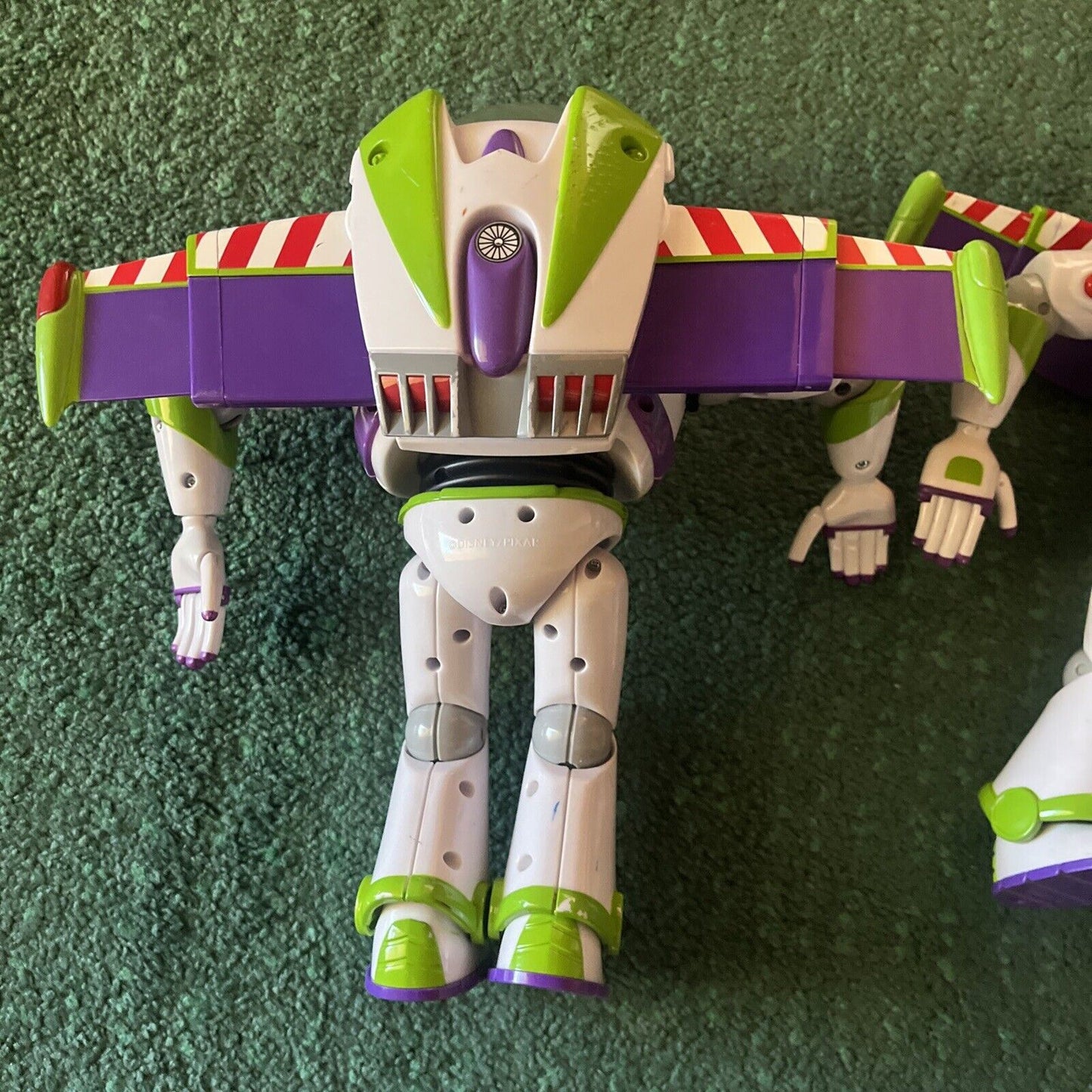 2x Buzz Lightyear Disney Pixar Toy Story Retractable Wings 12"