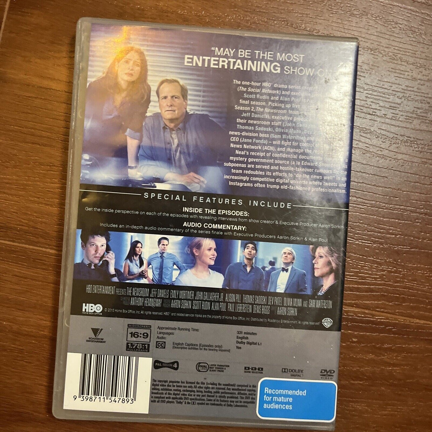 The Newsroom : Complete Season 1,2,3 (DVD, 2012, 9-Disc) Jeff Daniels Region 4