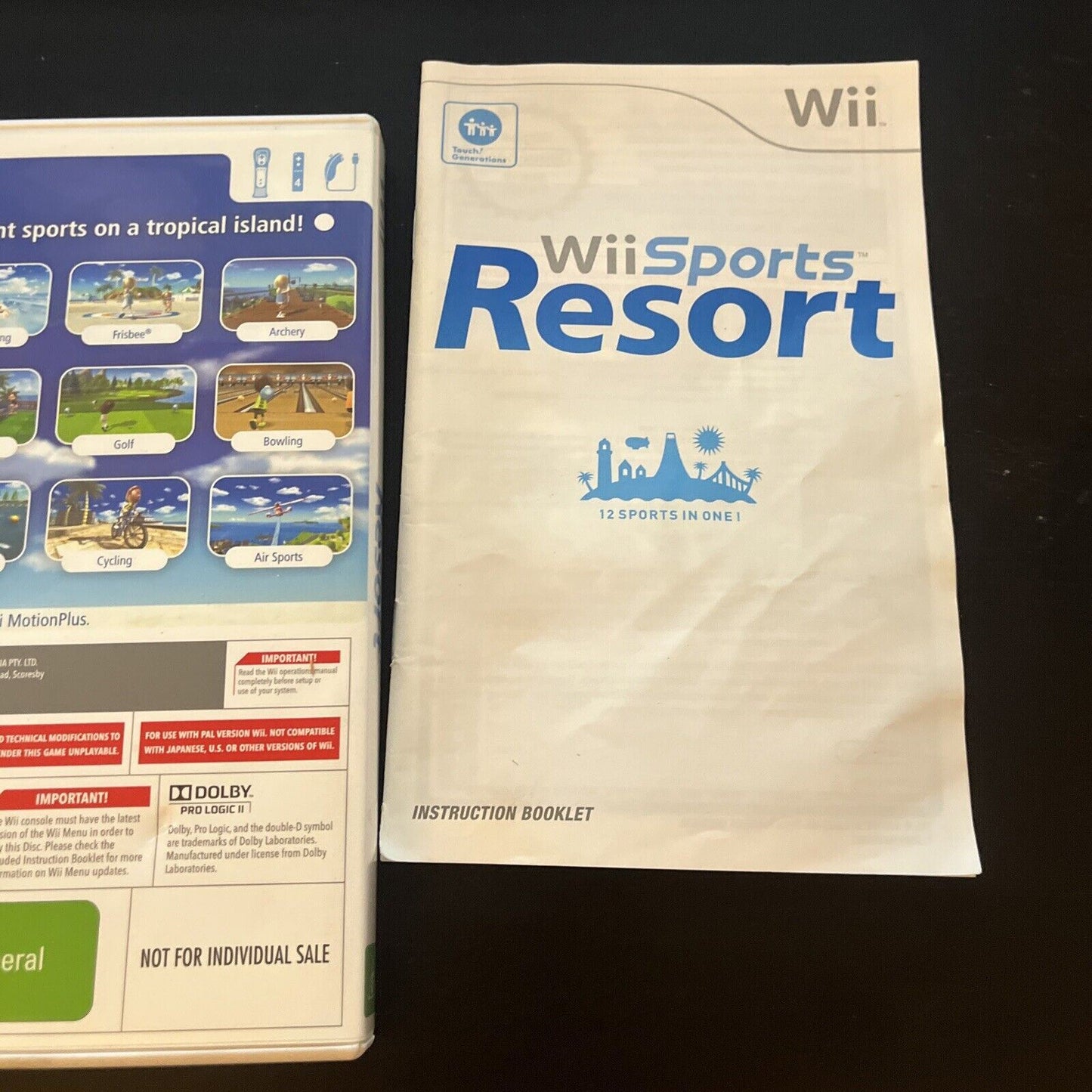 Wii Sports Resort - Nintendo Wii Game - Complete with Manual PAL