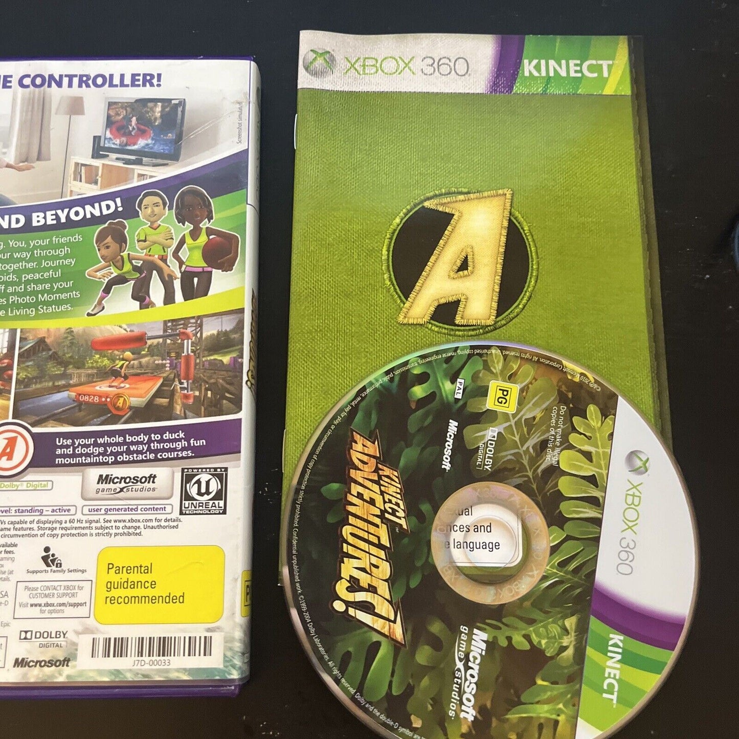 Kinect Adventures Xbox 360 with Manual PAL
