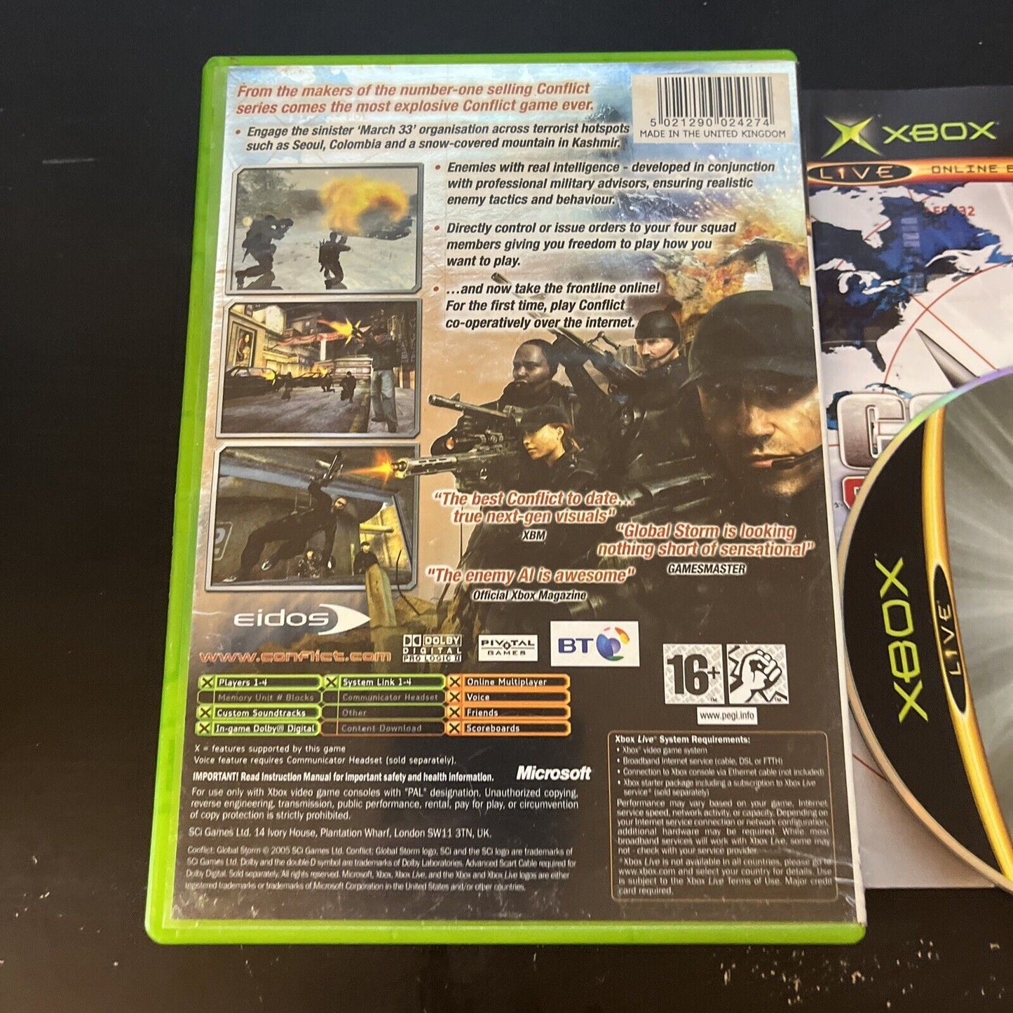 Conflict Global Storm - Original Xbox with Manual PAL