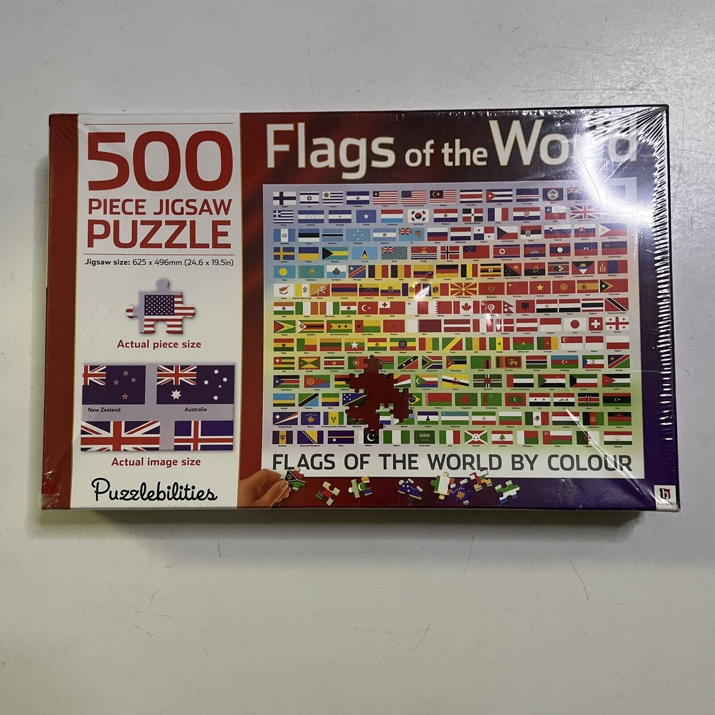 *New Sealed* Flags of the World Puzzlebilities 500 Piece Jigsaw Puzzle