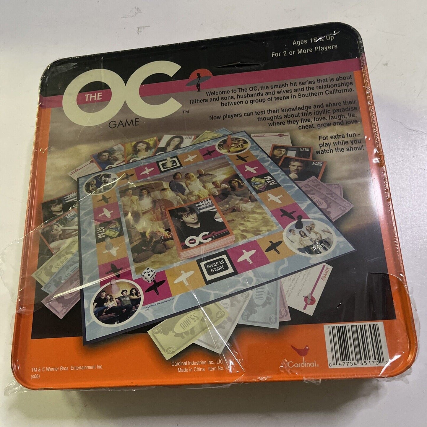 *New* The OC Board Game 2005 Tin Case