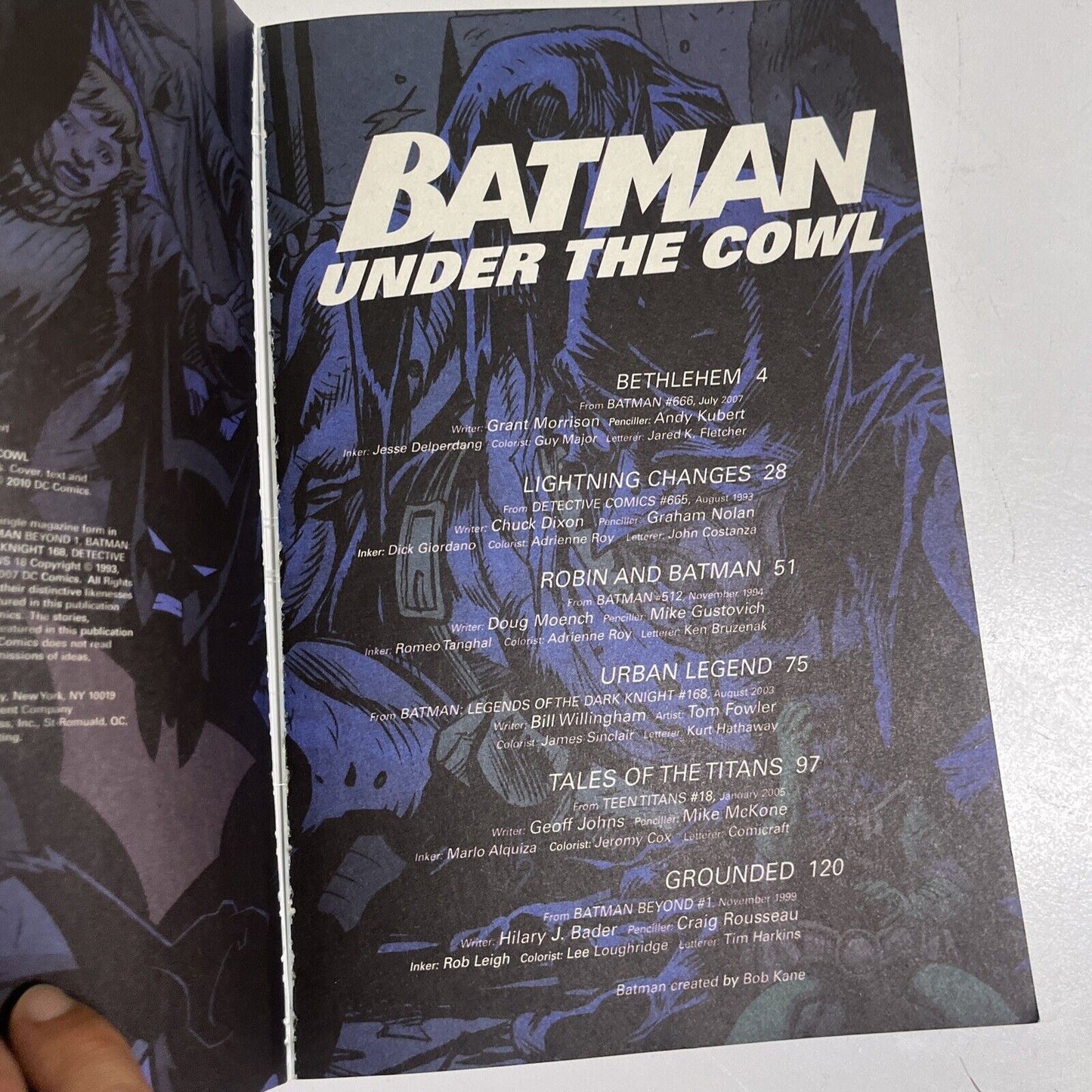 Batman: Under The Cowl (Paperback, 2010)