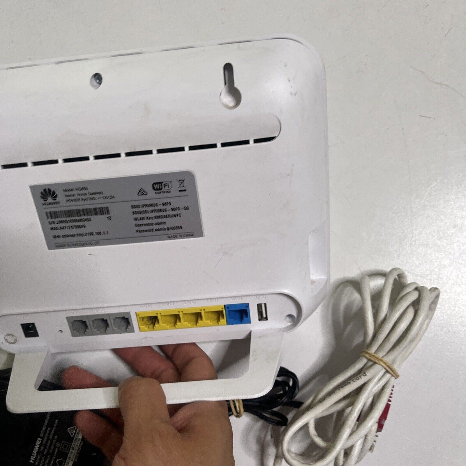 iprimus Huawei Home Gateway HG659 VoIP ADSL Wireless Router Modem ...