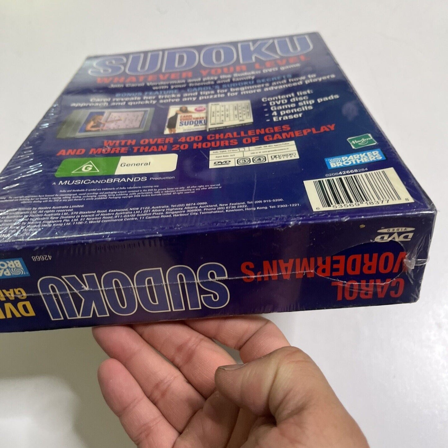 *New Sealed* Carol Vorderman's Sudoku DVD Game Parker Brothers 2005 Region 4