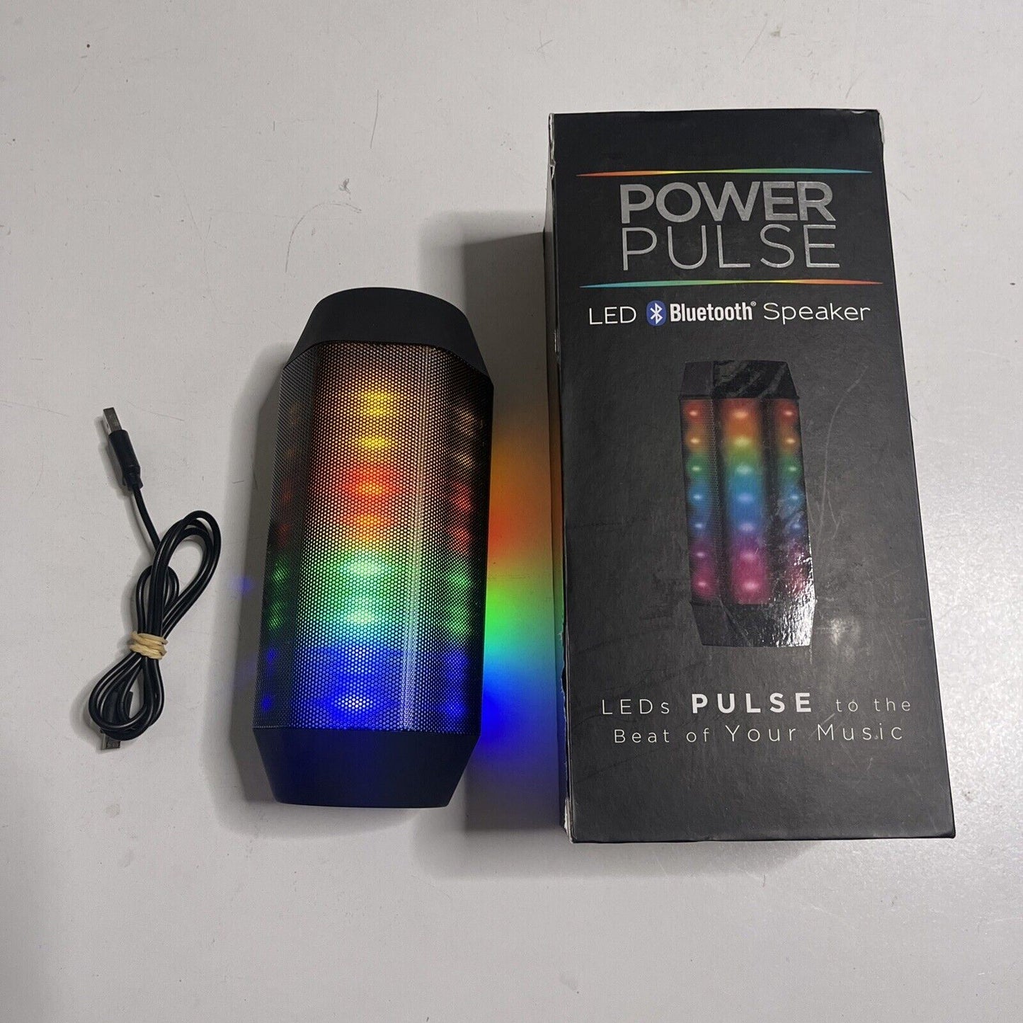 Power Pulse LED Wireless Bluetooth Speaker