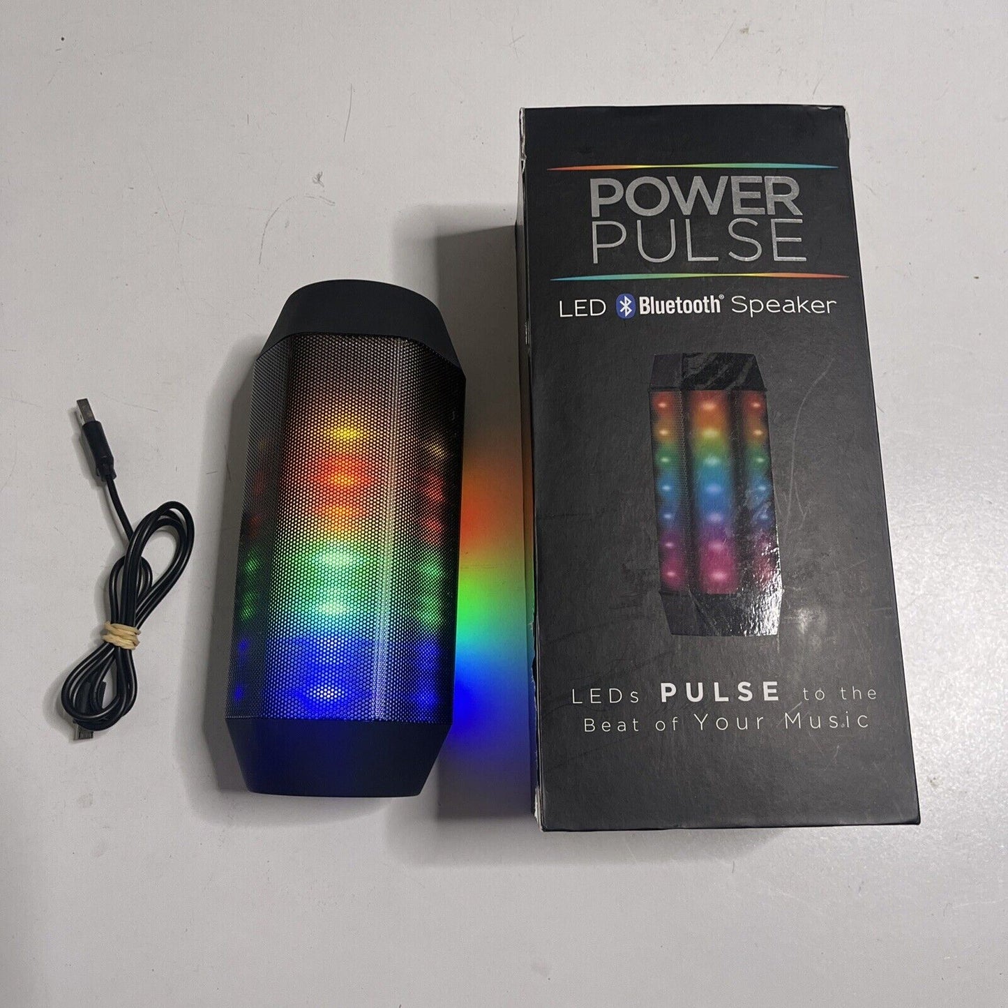 Power Pulse LED Wireless Bluetooth Speaker