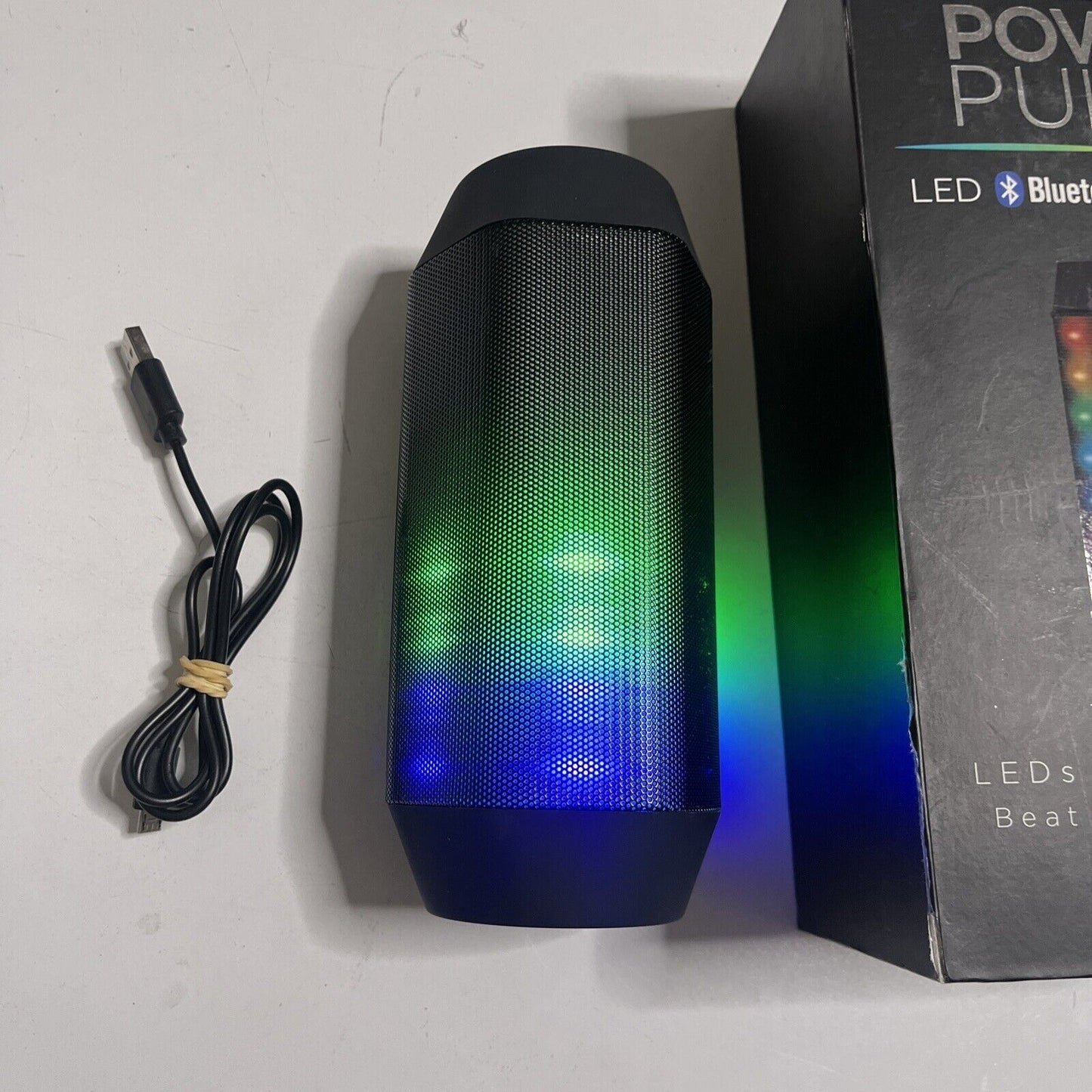 Power Pulse LED Wireless Bluetooth Speaker