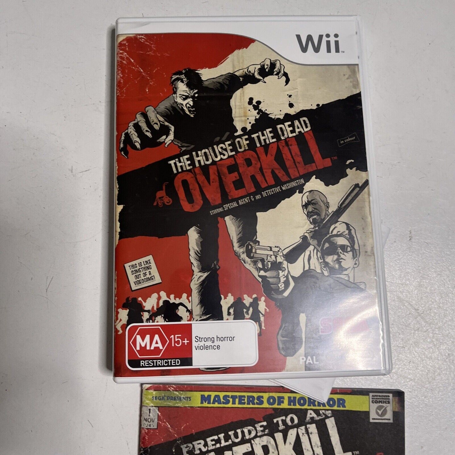 The House Of The Dead - Overkill Bang Bang Box Nintendo Wii 2x Guns PAL & Novel