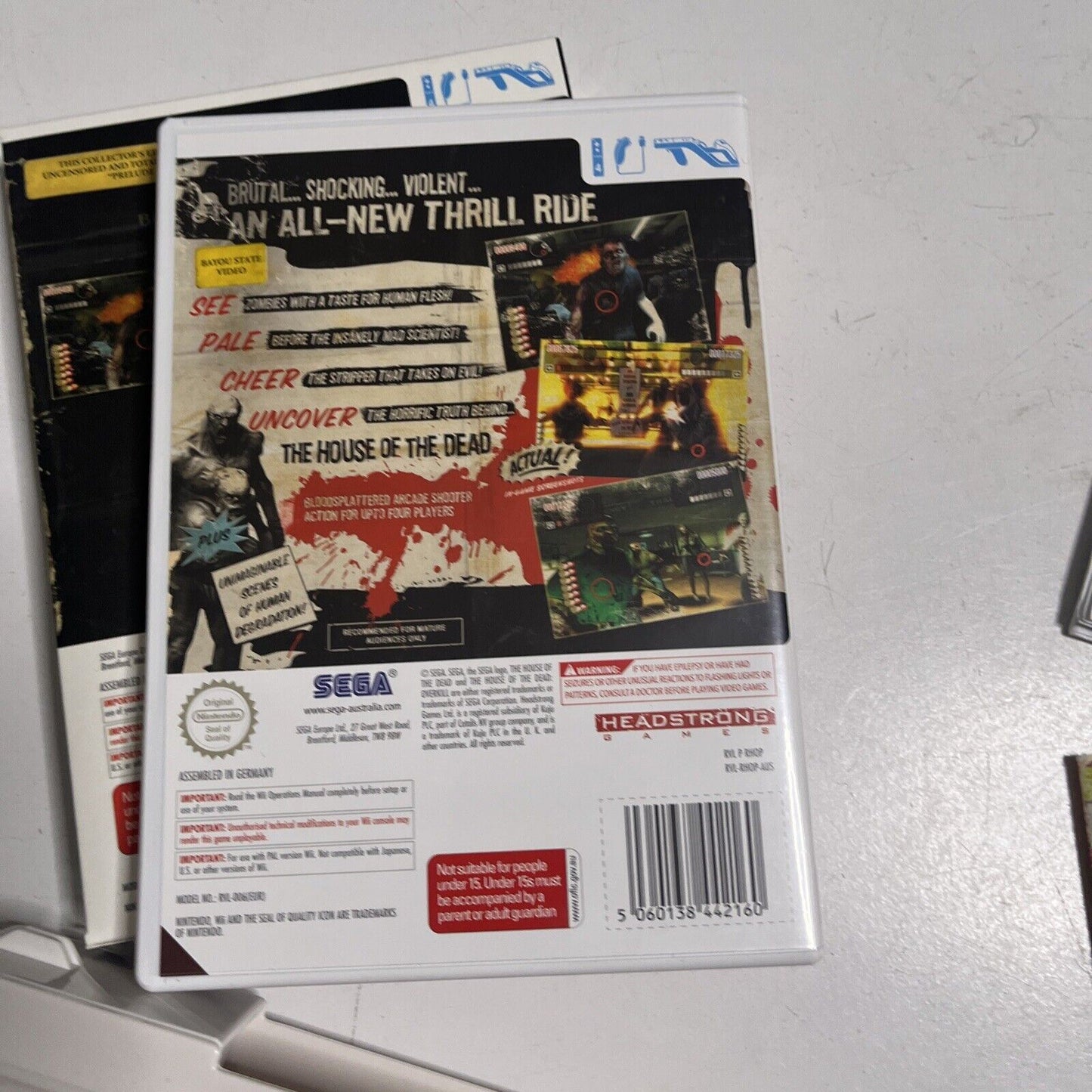 The House Of The Dead - Overkill Bang Bang Box Nintendo Wii 2x Guns PAL & Novel