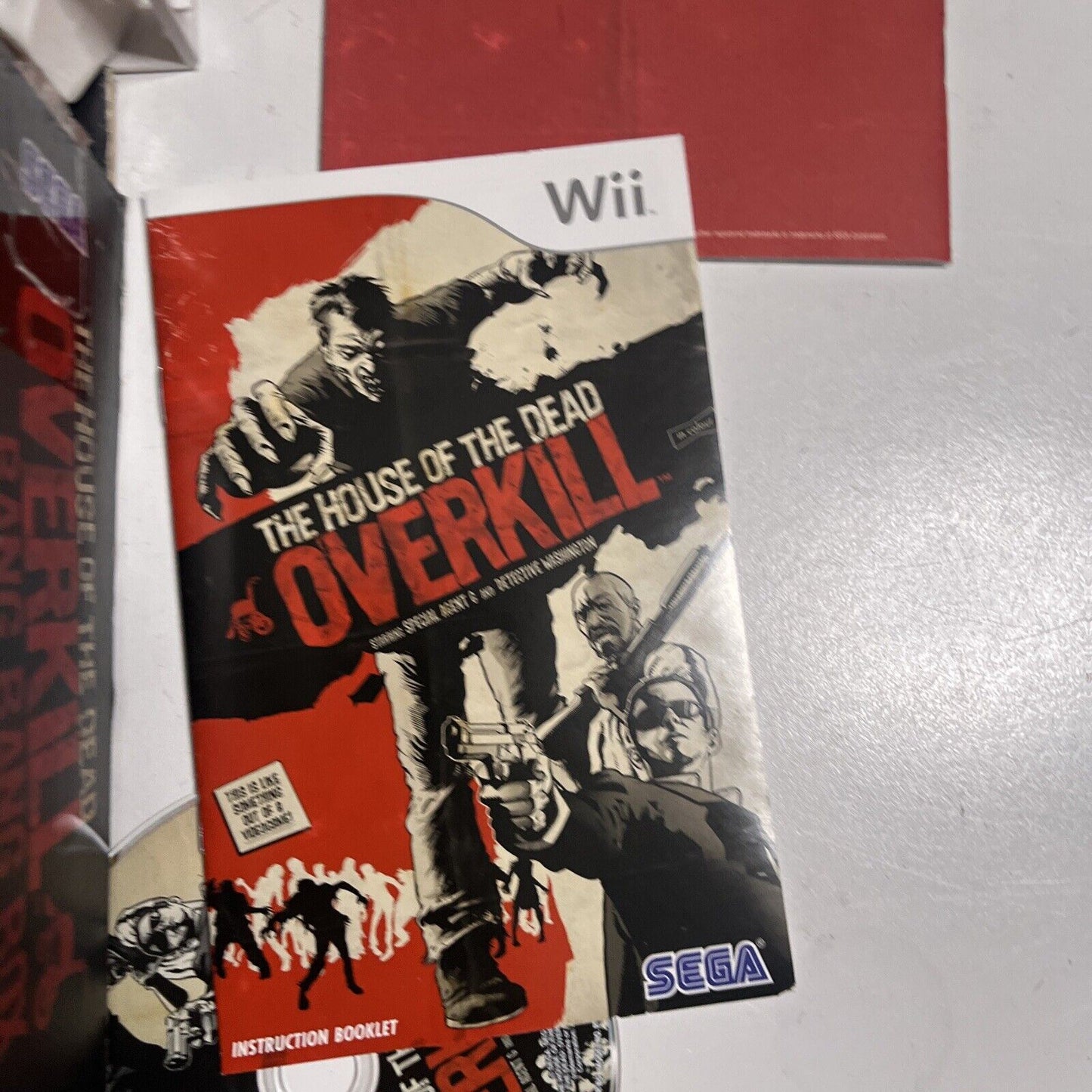 The House Of The Dead - Overkill Bang Bang Box Nintendo Wii 2x Guns PAL & Novel
