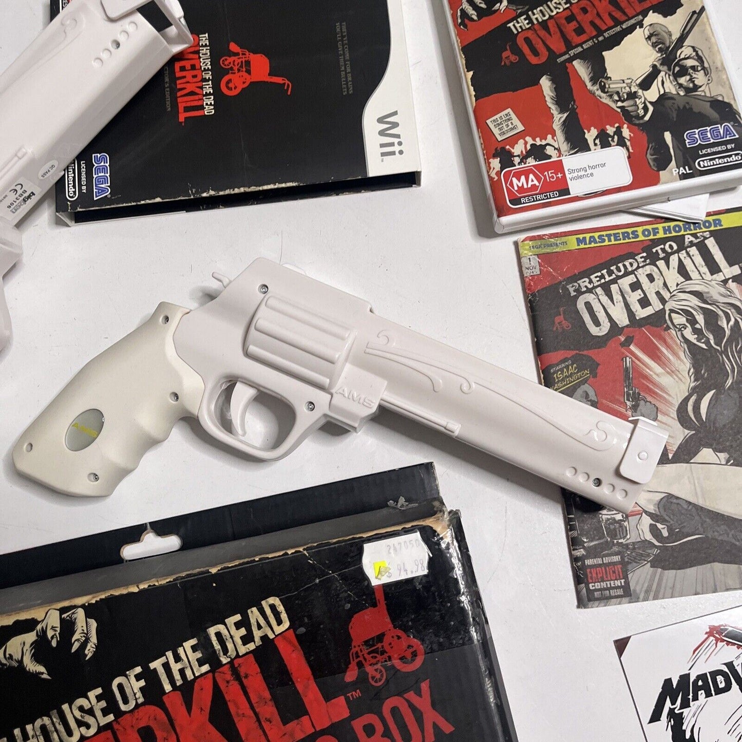 The House Of The Dead - Overkill Bang Bang Box Nintendo Wii 2x Guns PAL & Novel