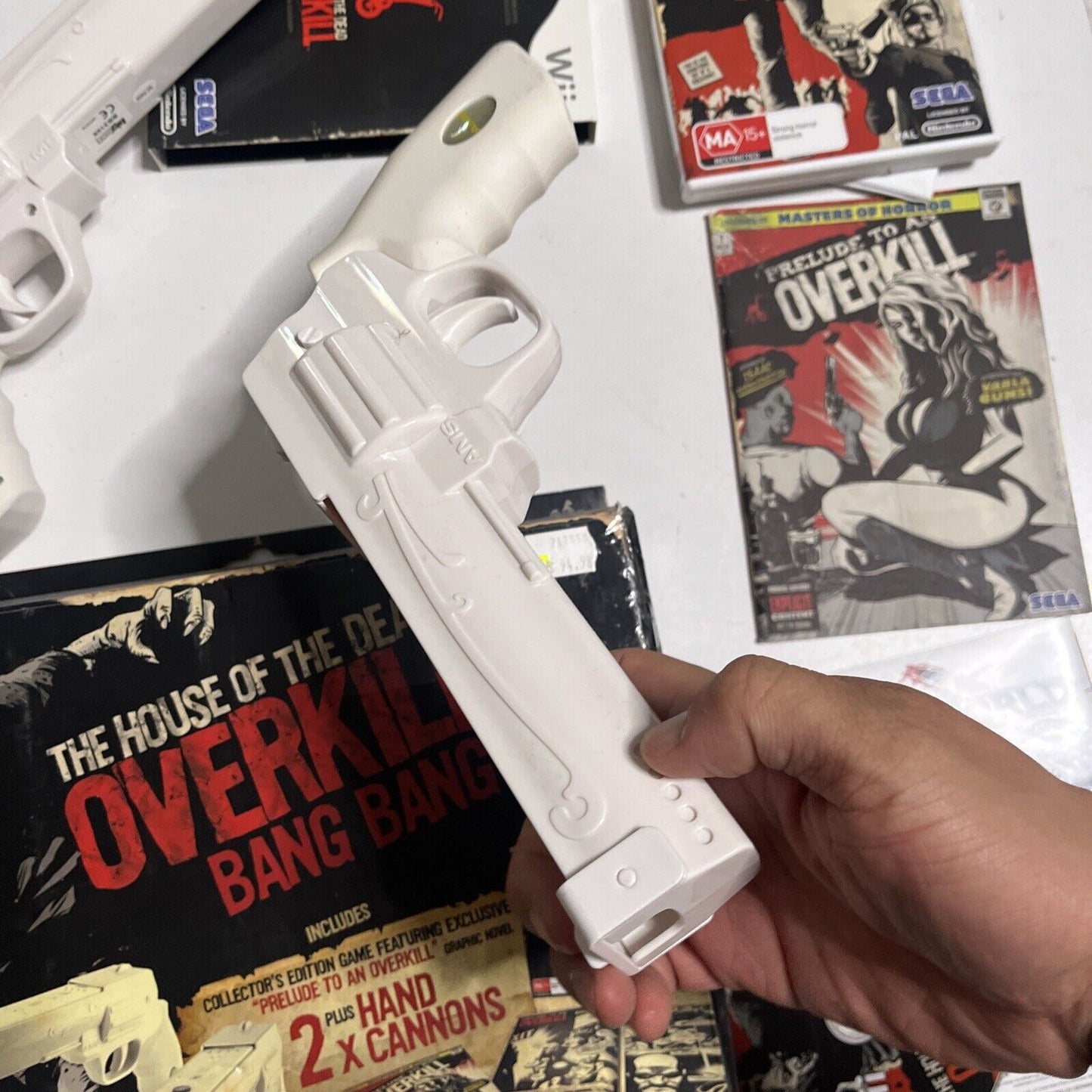 The House Of The Dead - Overkill Bang Bang Box Nintendo Wii 2x Guns PAL & Novel
