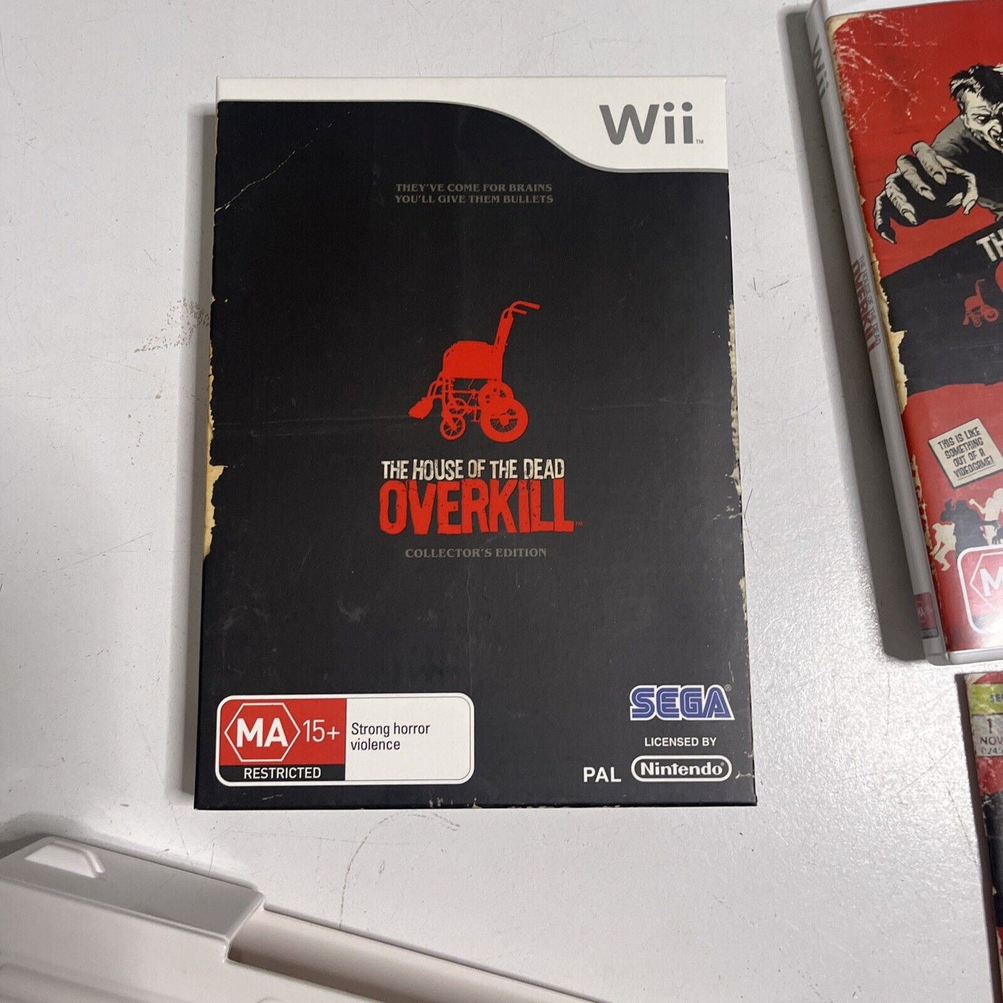 The House Of The Dead - Overkill Bang Bang Box Nintendo Wii 2x Guns PAL & Novel