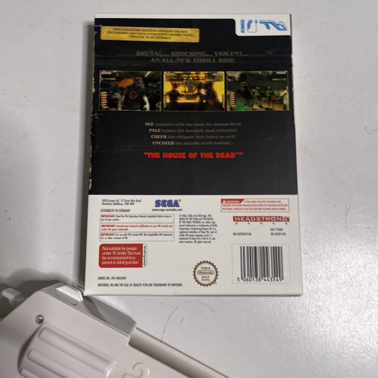 The House Of The Dead - Overkill Bang Bang Box Nintendo Wii 2x Guns PAL & Novel