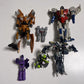 6x Transformers Starscream Megatron *Some missing parts and broken pieces*