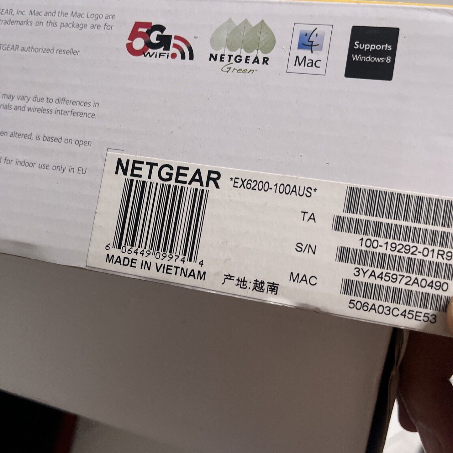 NETGEAR EX6200 AC1200 Dual Band Wifi Range Extender