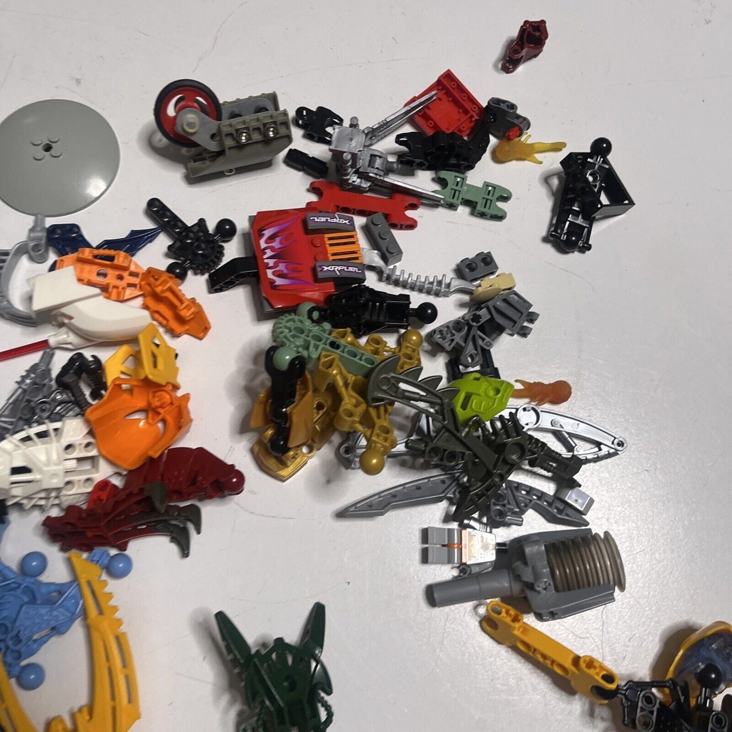 Lego Bionicle  515grams Assorted Characters Weapons and Pieces