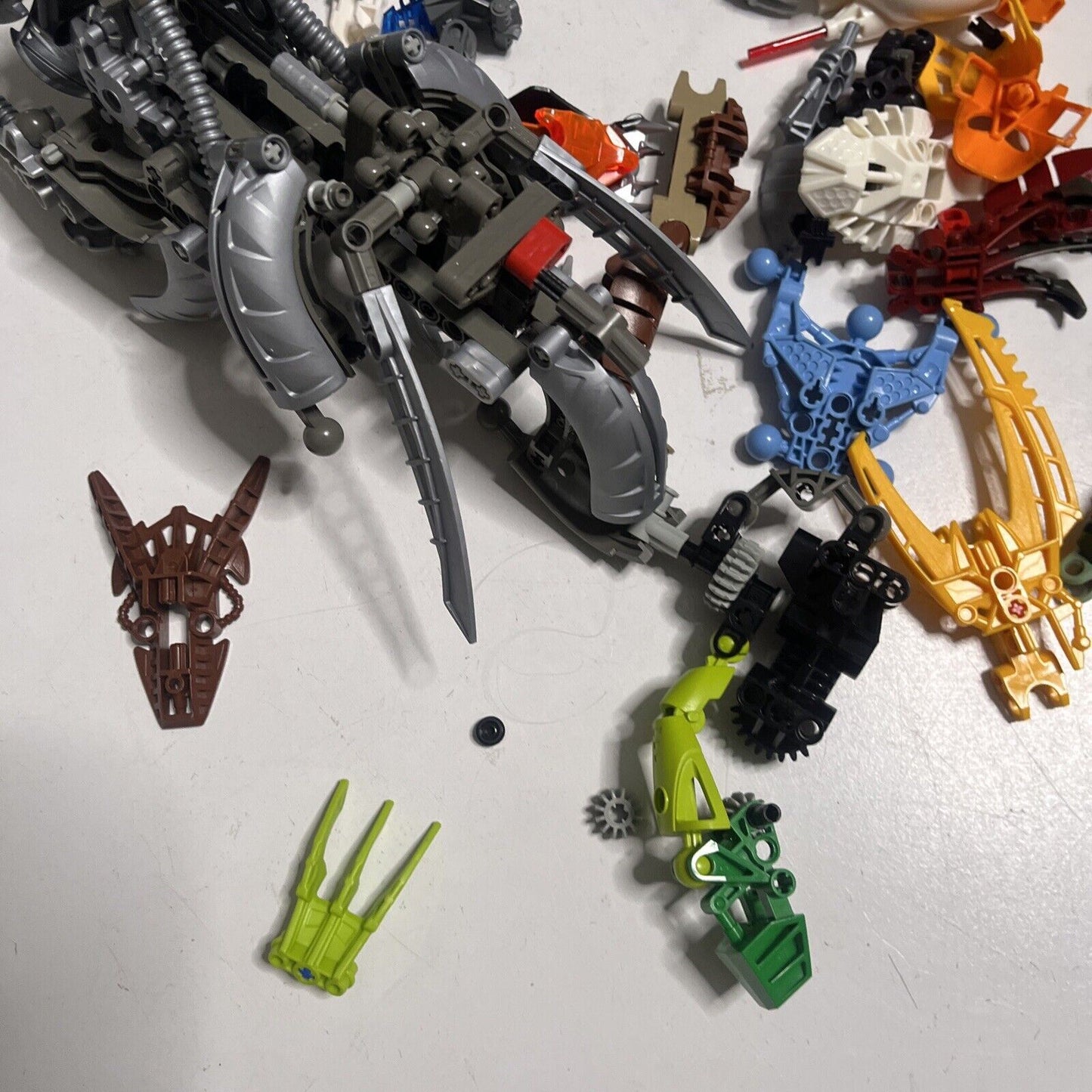 Lego Bionicle  515grams Assorted Characters Weapons and Pieces