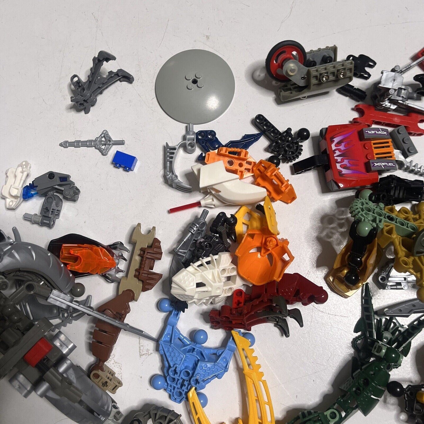 Lego Bionicle  515grams Assorted Characters Weapons and Pieces