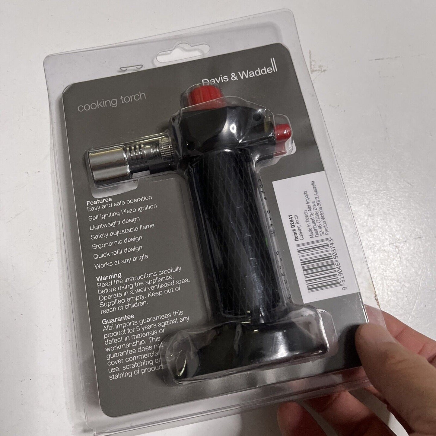 *New Sealed* Davis And Waddell Essentials Cooking Torch
