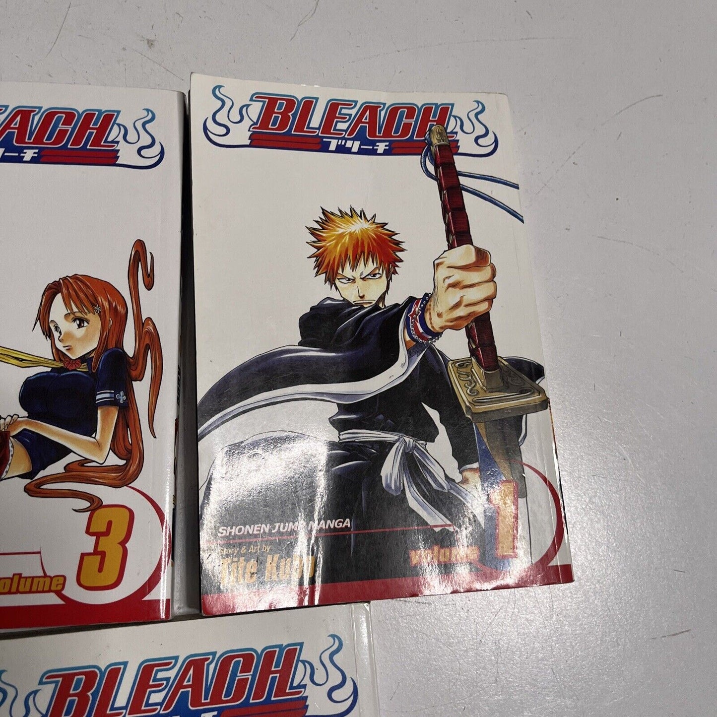 Bleach  Vol. 1,2,3 by Tite Kubo (Paperback, 2007) Manga English Version