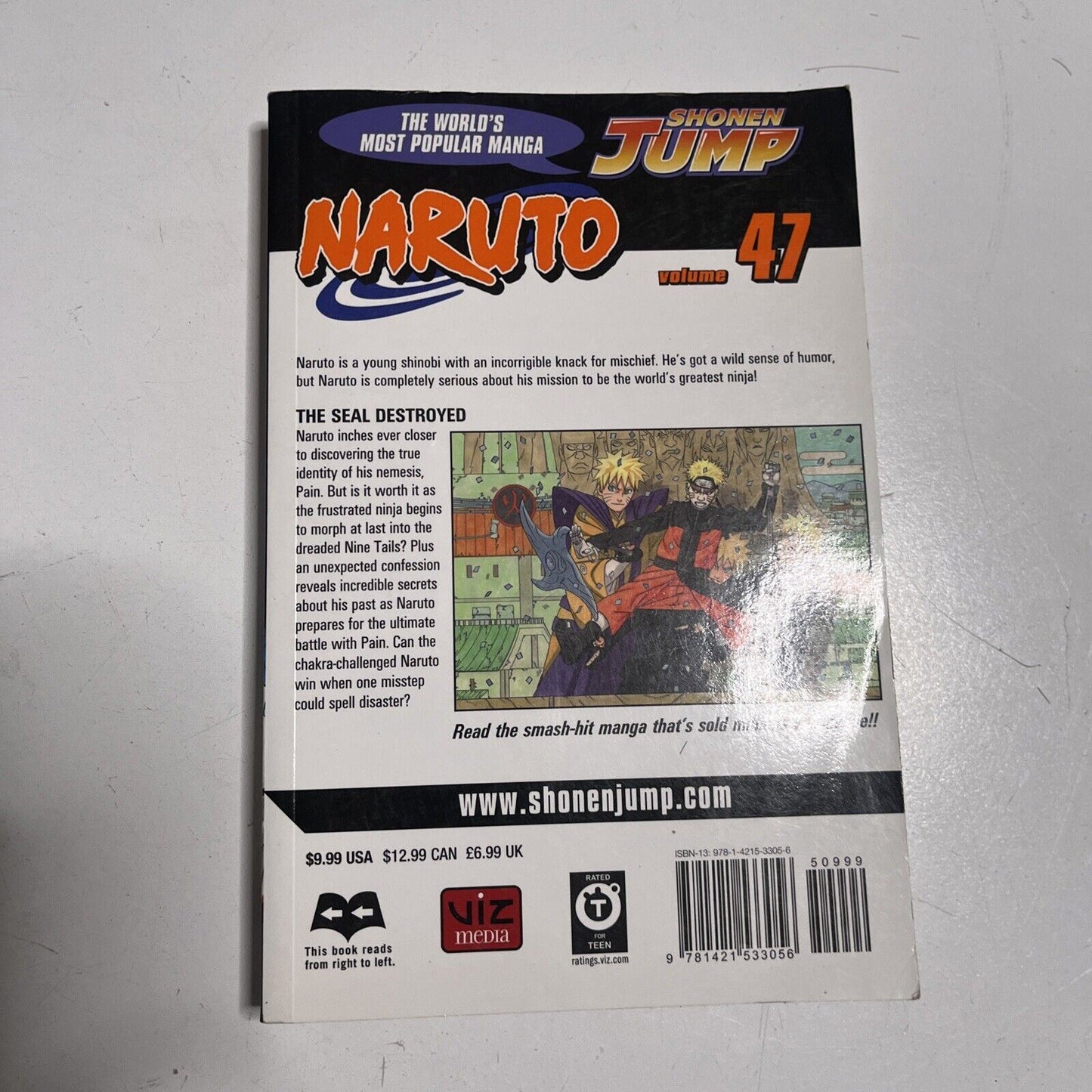 Naruto, Vol. 47 by Masashi Kishimoto (Paperback, 2010) English Manga