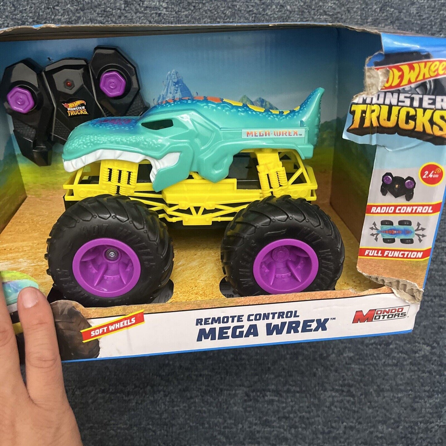 Hot Wheels Monster Truck Remote Control Mega Wrex 63690