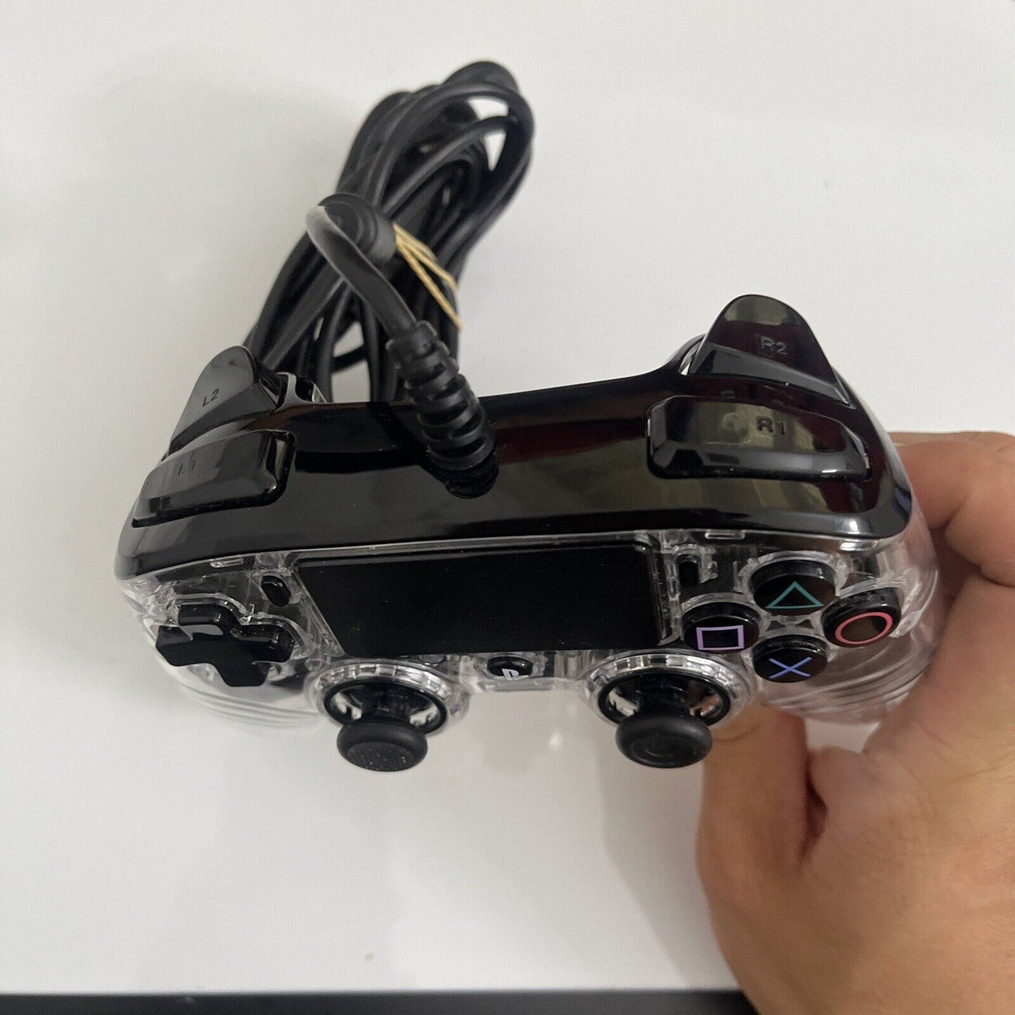 Nacon PS4 Compact Controller USB Clear Transparent BB4470Blu SLEH 00468