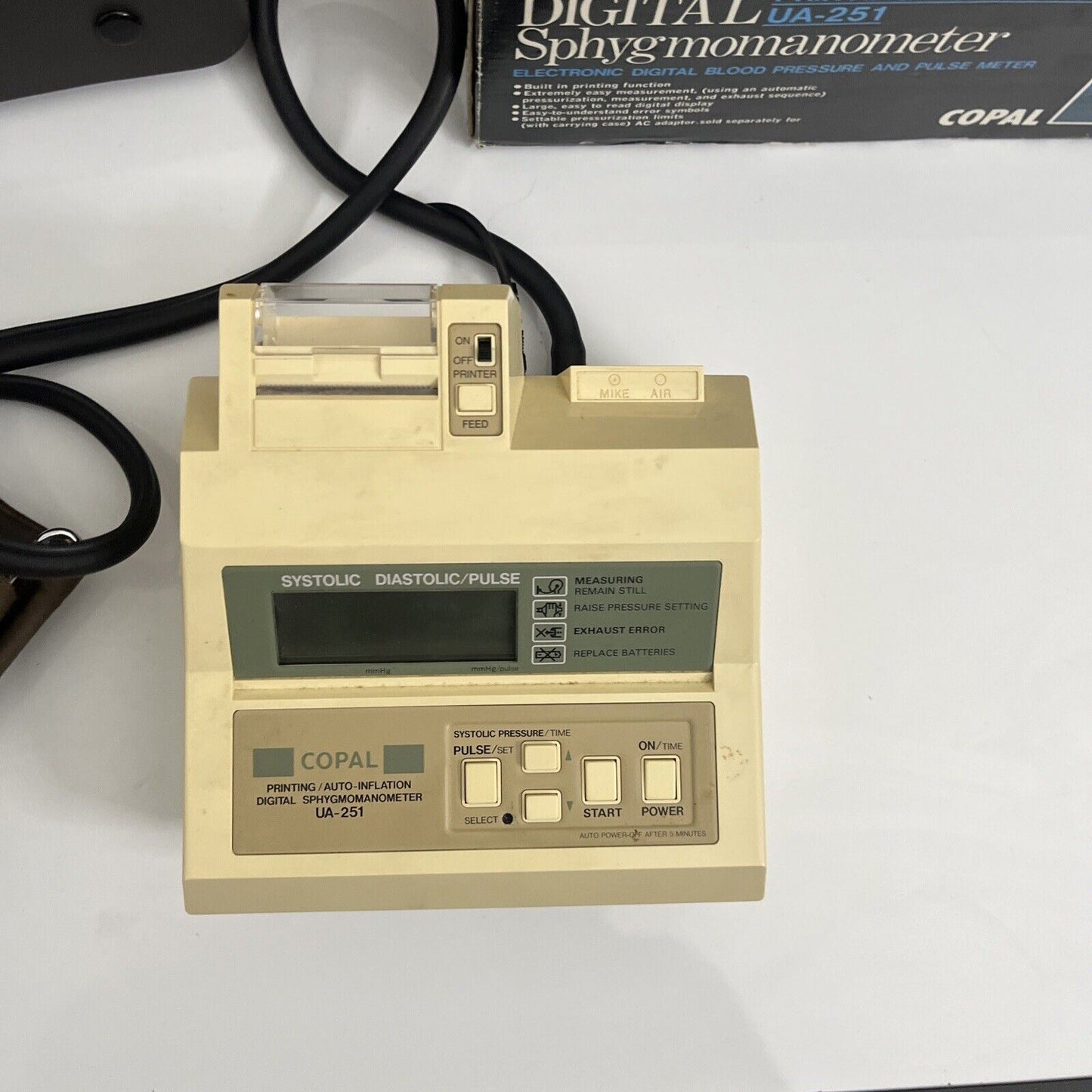 Copal Digital Sphgmomanometer Blood Pressure Monitor Printer UA-251