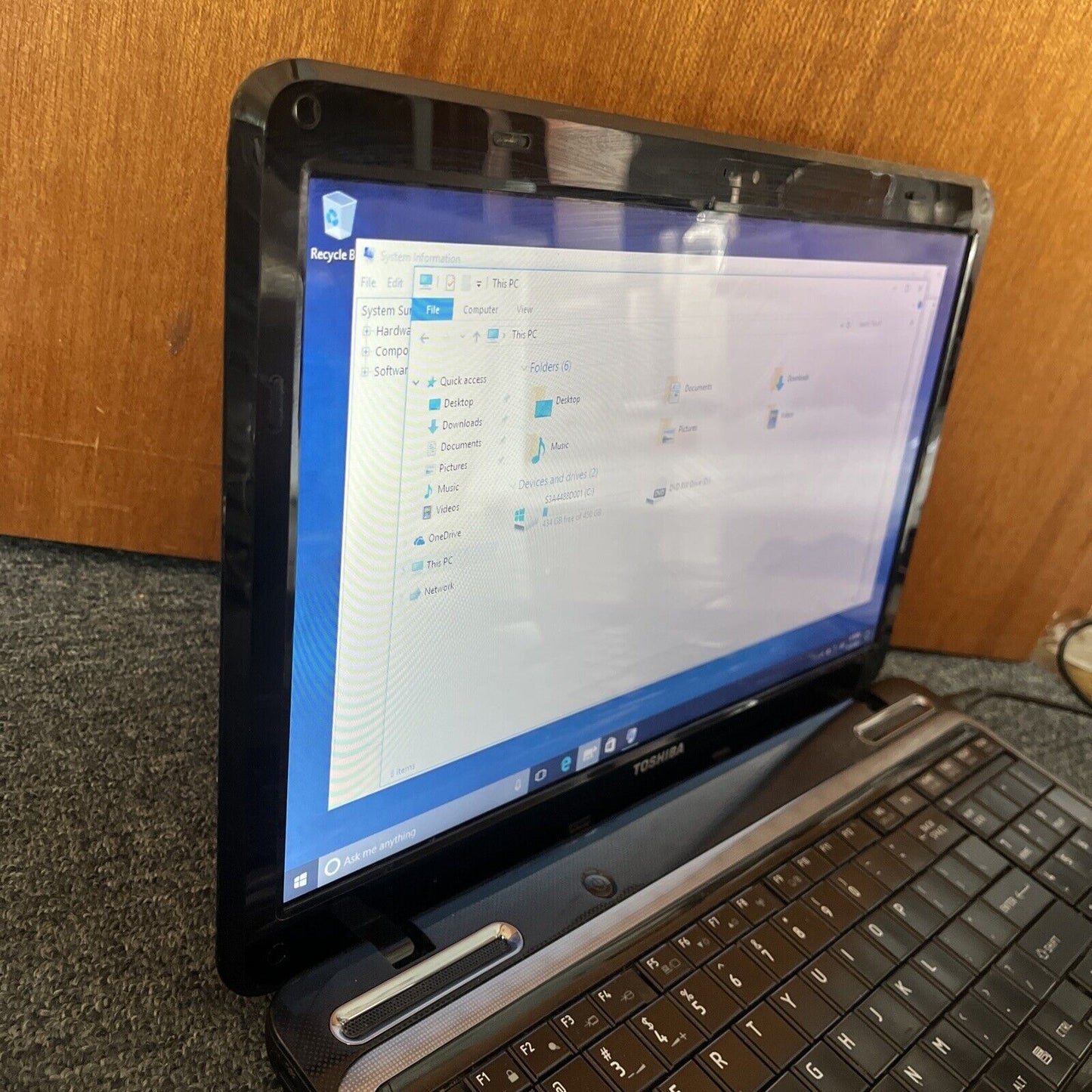 Toshiba Satellite L750 Laptop i3-2310M 2.1Ghz 4gb RAM 15.6" 500gb HDD