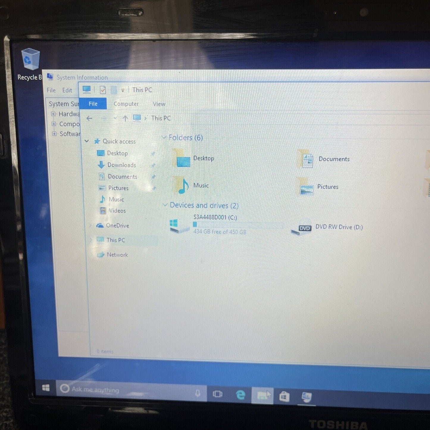 Toshiba Satellite L750 Laptop i3-2310M 2.1Ghz 4gb RAM 15.6" 500gb HDD