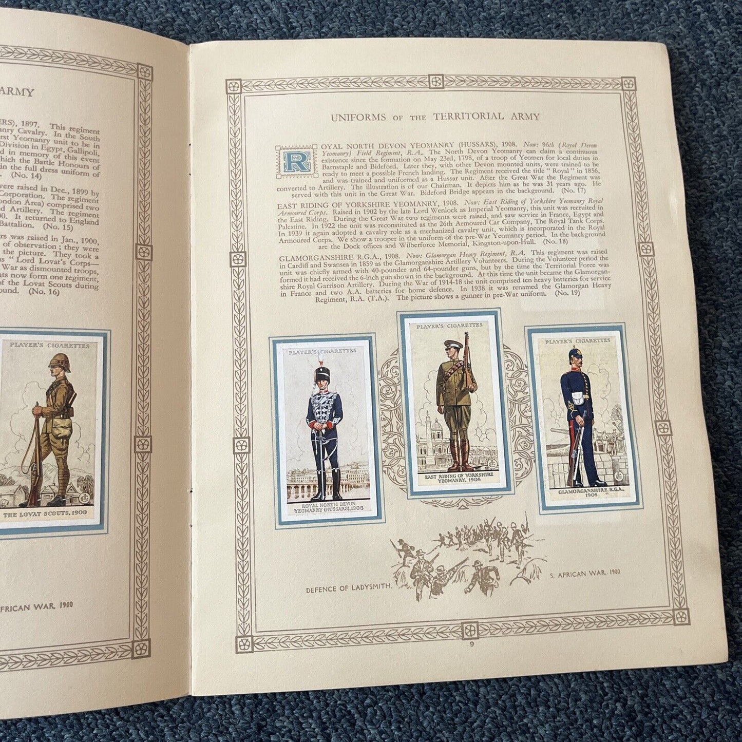 Vintage Uniforms of the Territorial Army by John Player & Sons