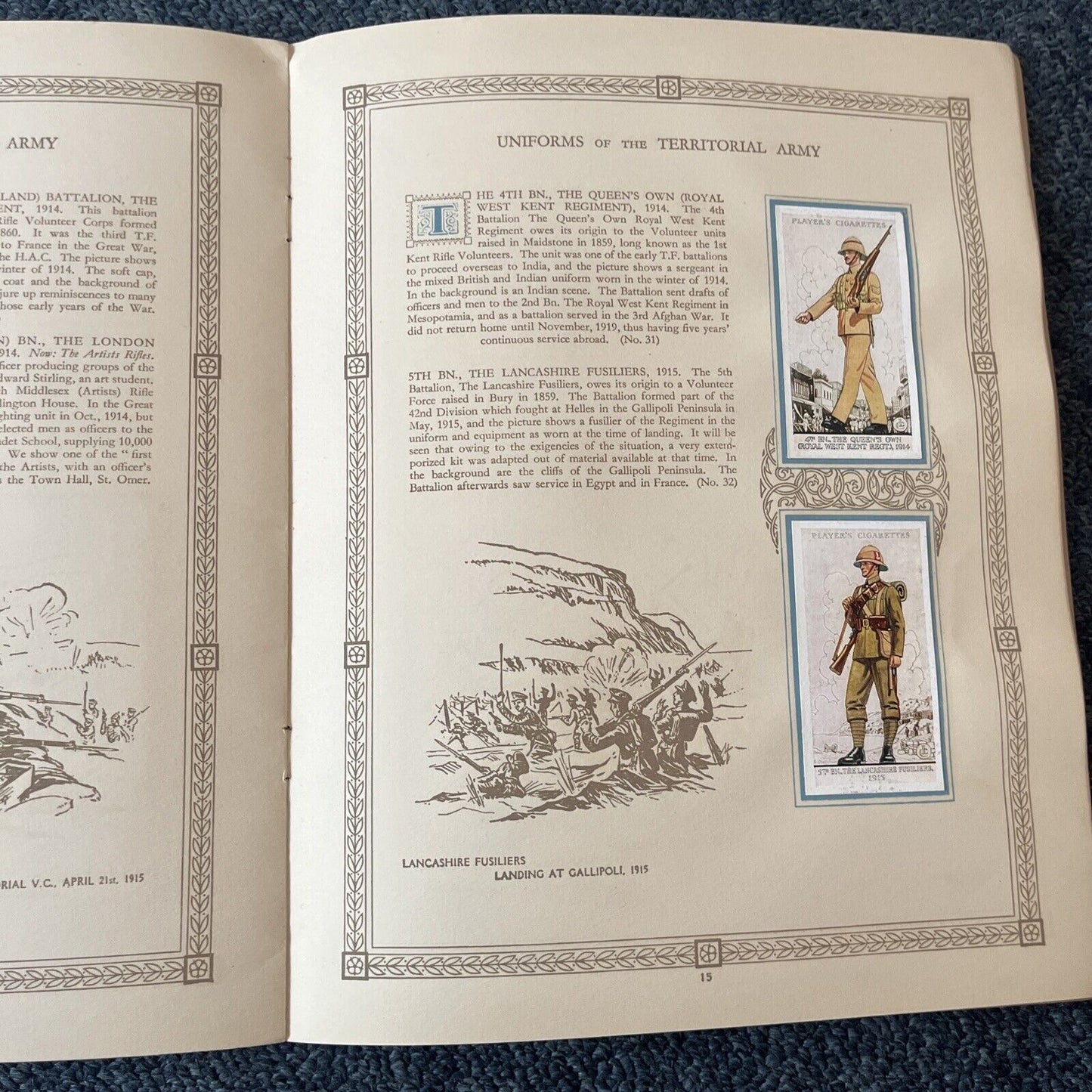 Vintage Uniforms of the Territorial Army by John Player & Sons