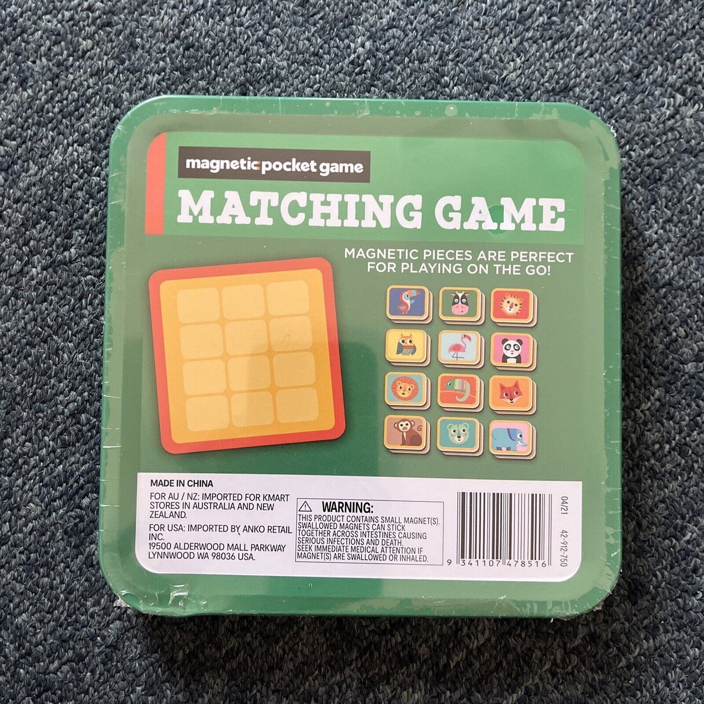 *New Sealed* Matching Game - Magnetic Pocket Game