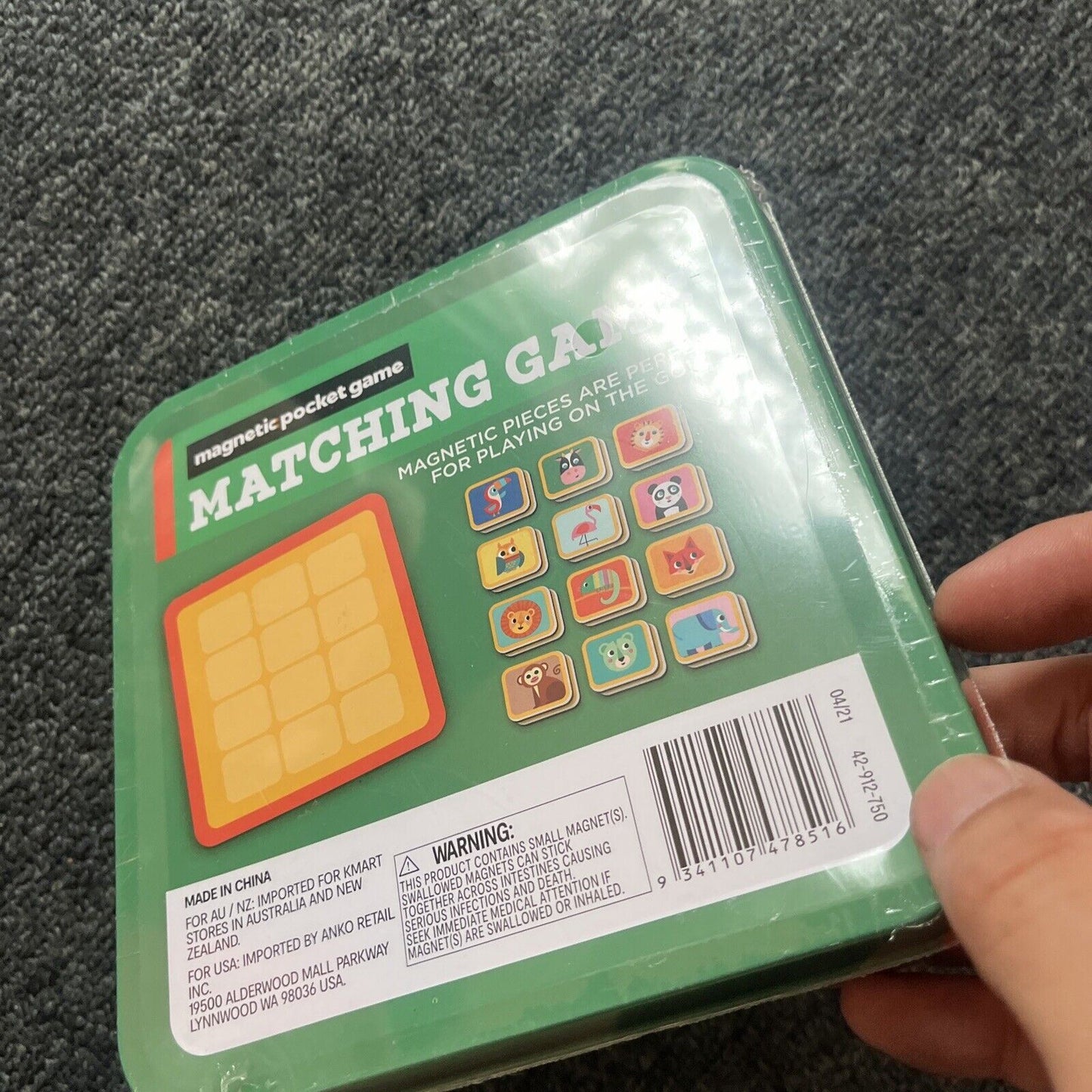 *New Sealed* Matching Game - Magnetic Pocket Game