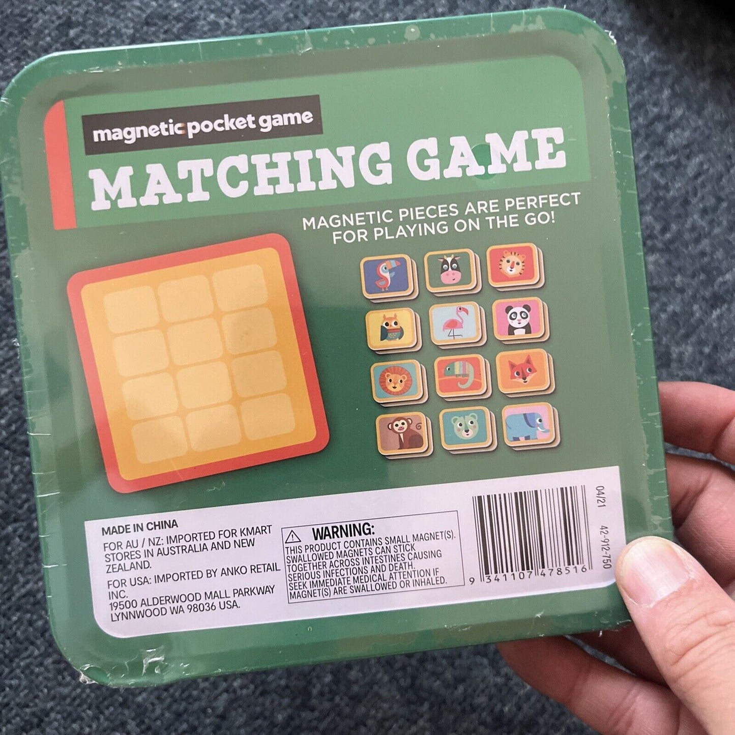 *New Sealed* Matching Game - Magnetic Pocket Game