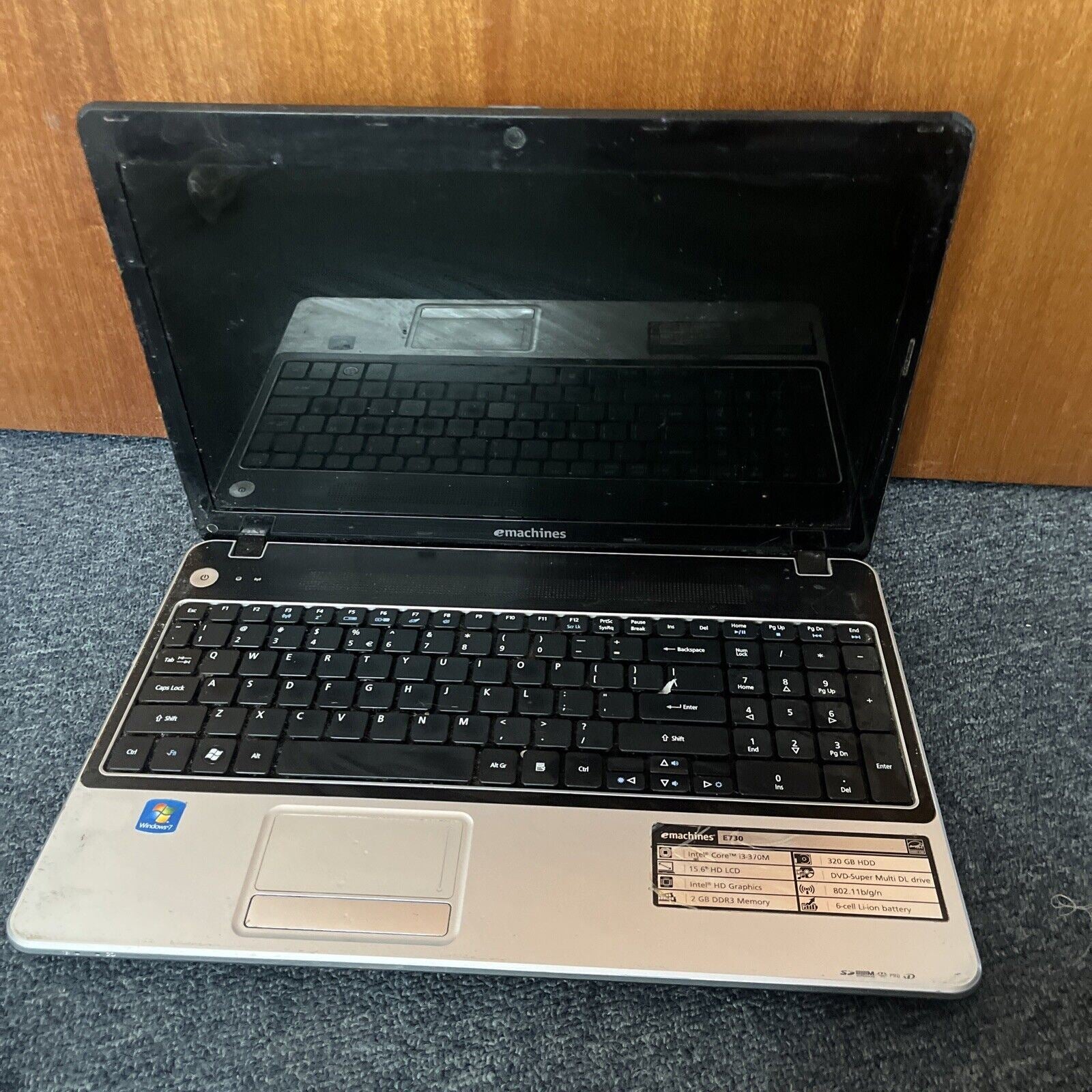 Emachines E730 Intel Core i3-370M Laptop *for parts or repair* – Retro Unit
