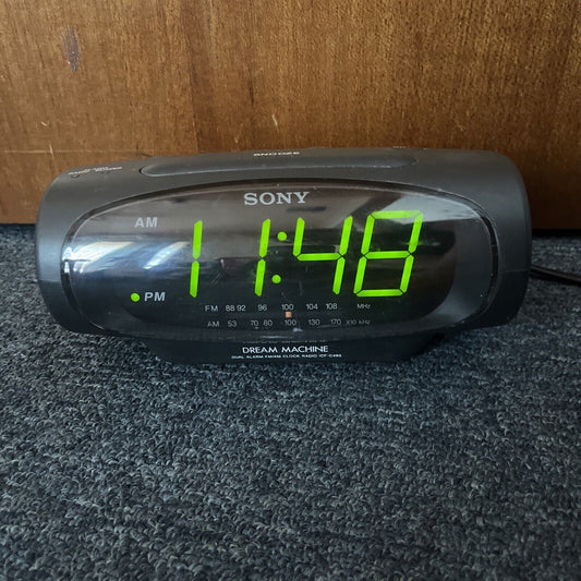 Sony Dream Machine Dual Alarm Clock AM/FM Radio ICF-C490